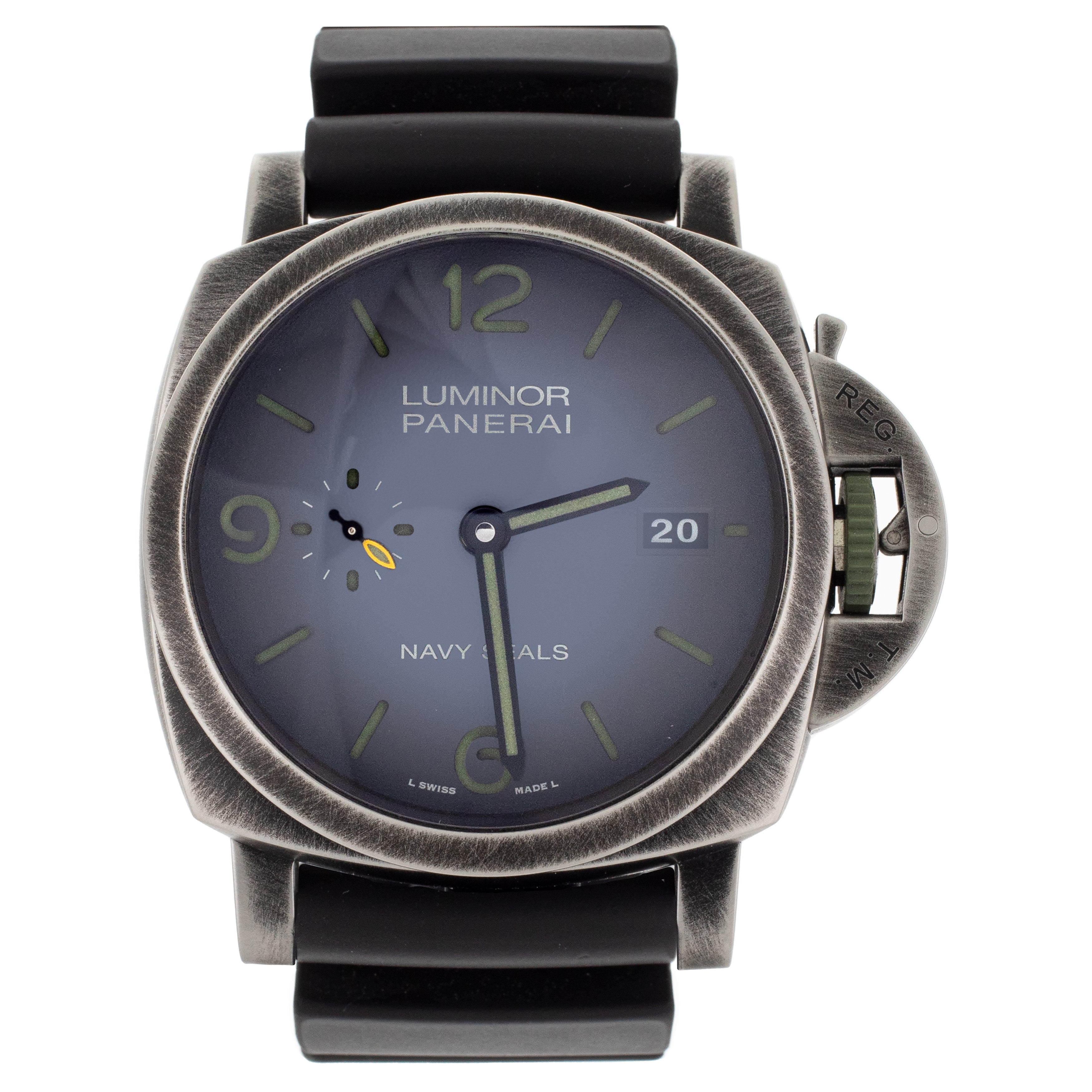 Panerai Luminor Marina Navy SEALs Stainless Steel Gray Dial 44mm PAM01