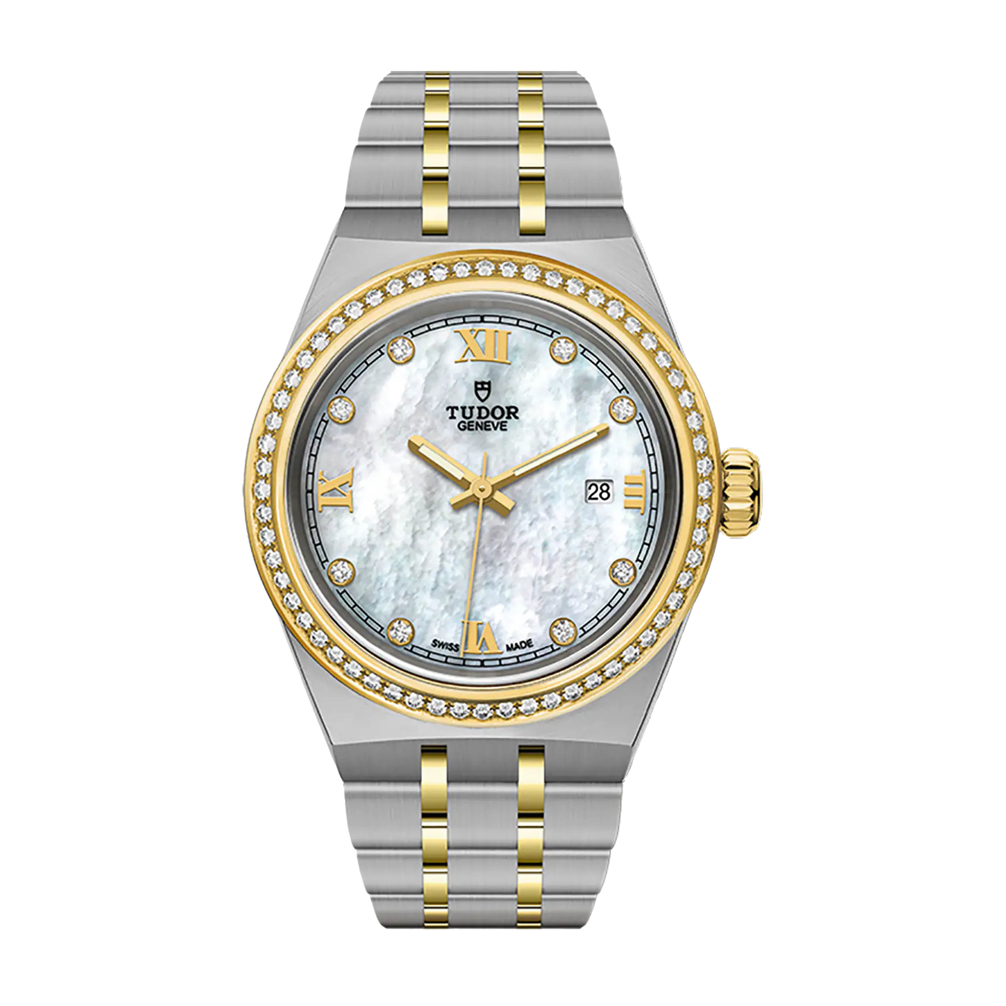 Tudor Royal S&G Watch, 28mm Mother of Pearl Dial, M28323-0001