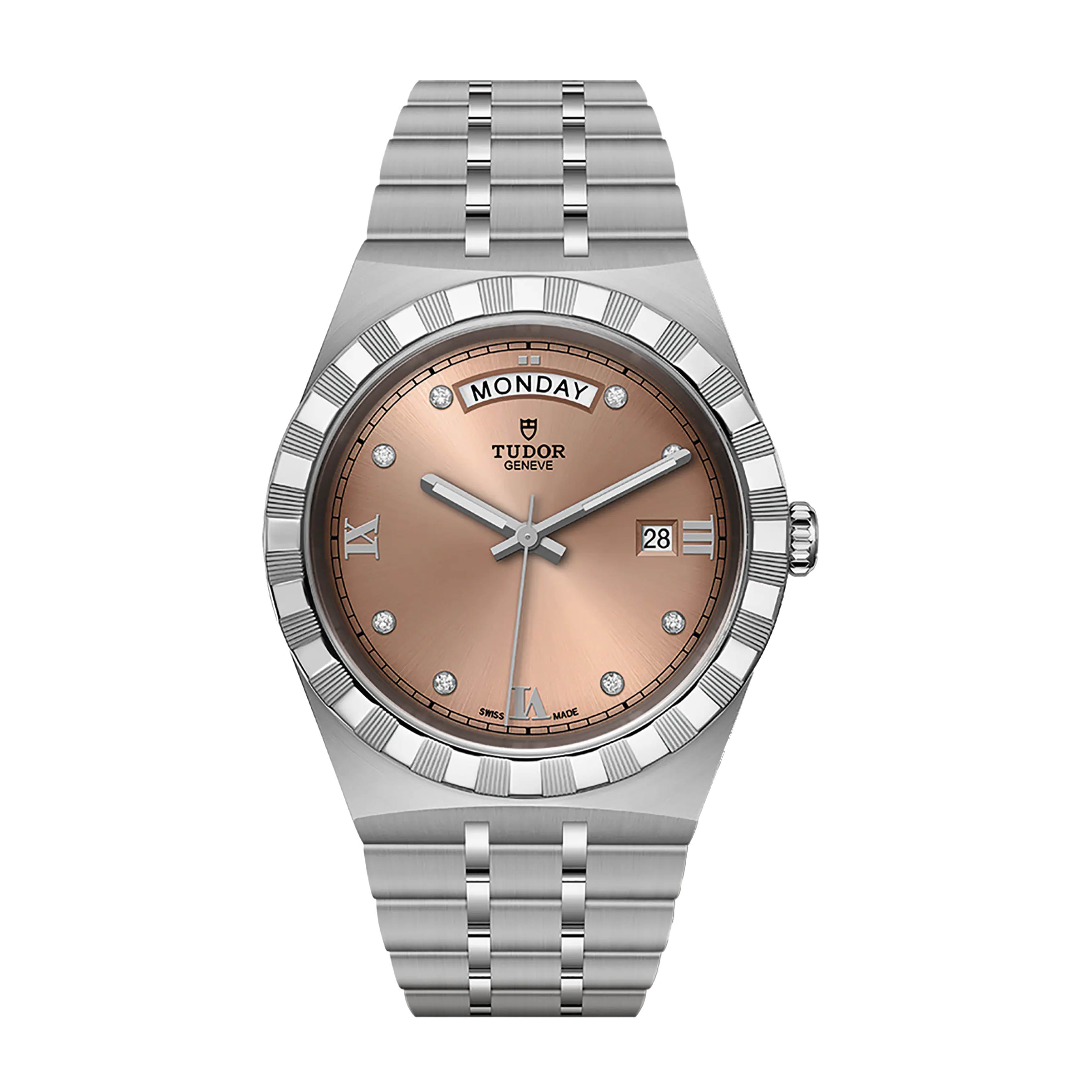 Tudor Royal Day/Date Watch, 41mm Salmon DialM28600-0011