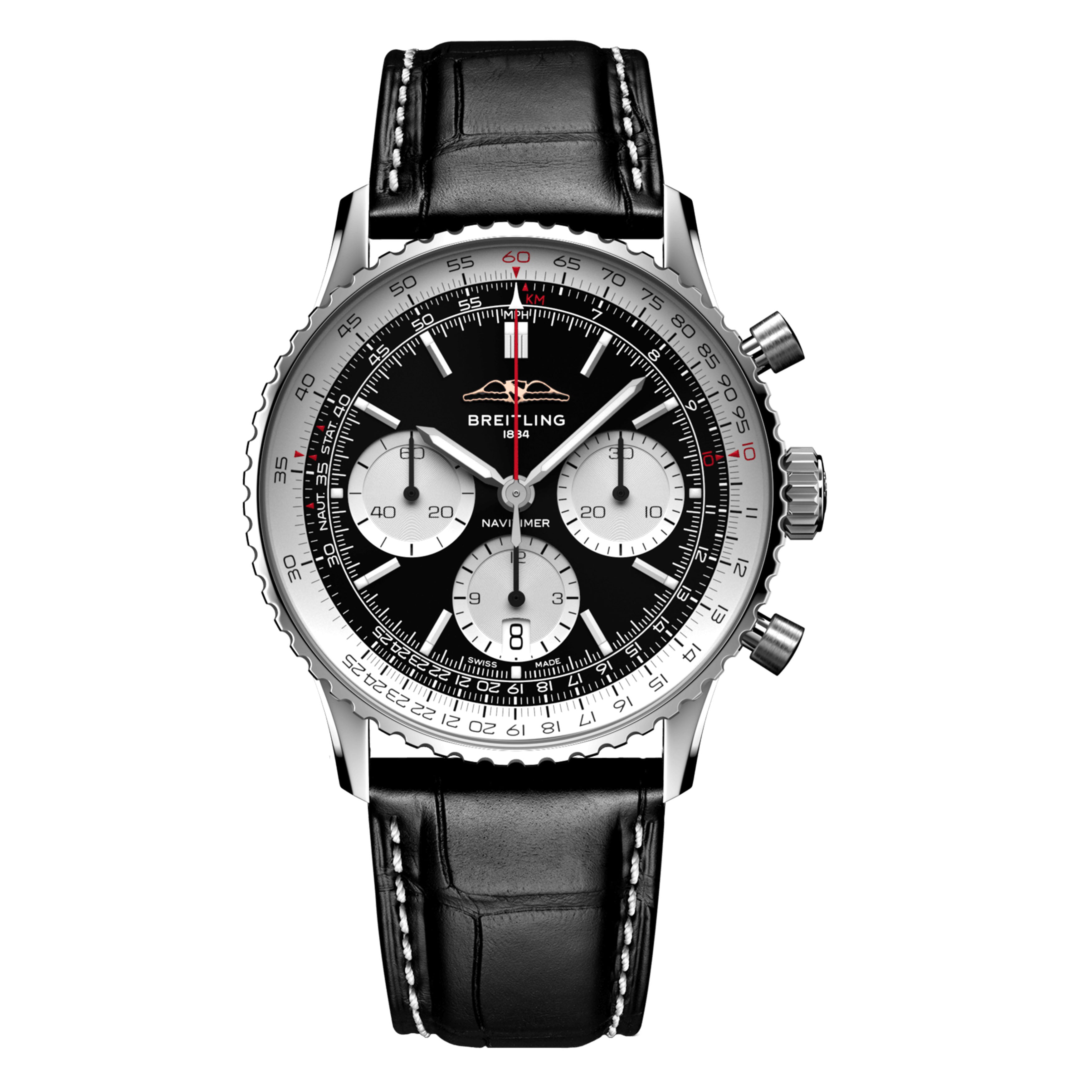 Breitling Navitimer B01 Chrongraph Watch, 41mm Balck DIal, AB0139211B1P1
