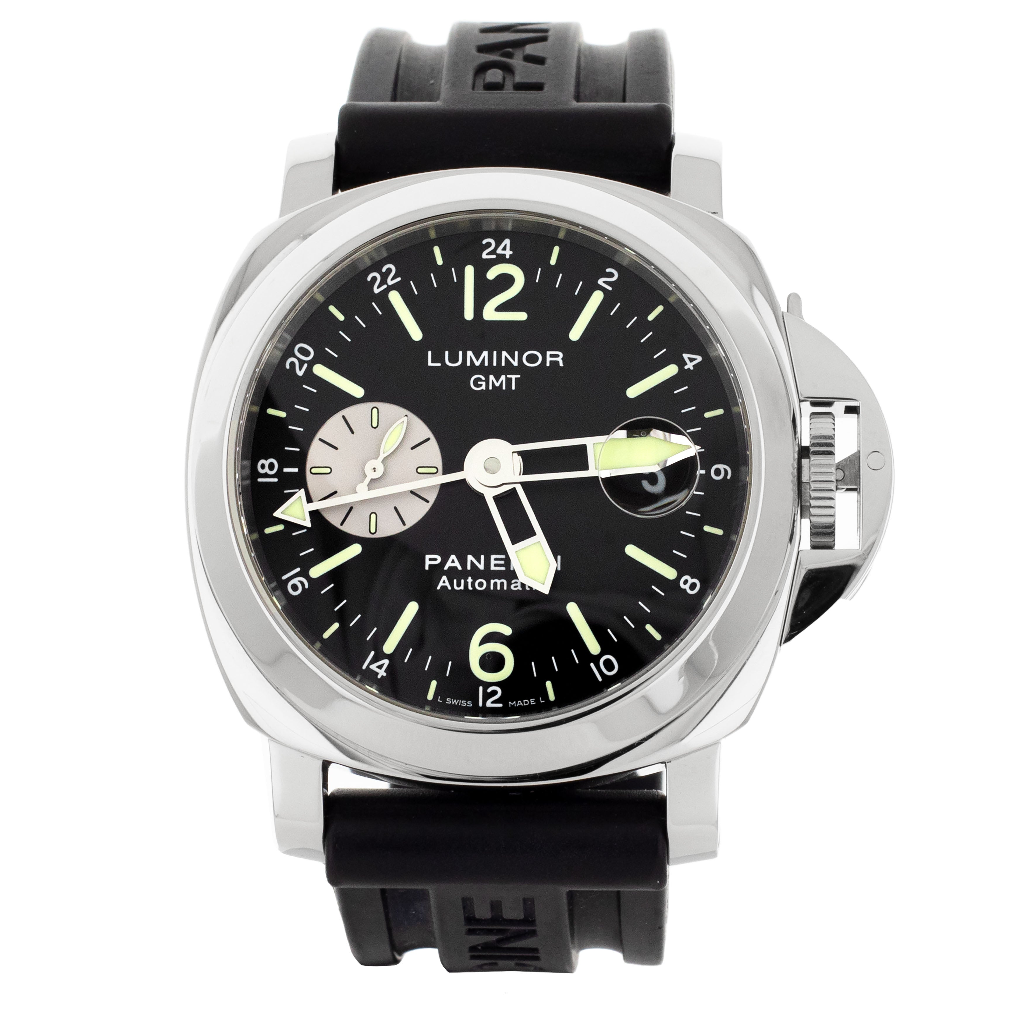 Panerai Luminor GMT Stainless steel black dial 44mm PAM00088 Full set