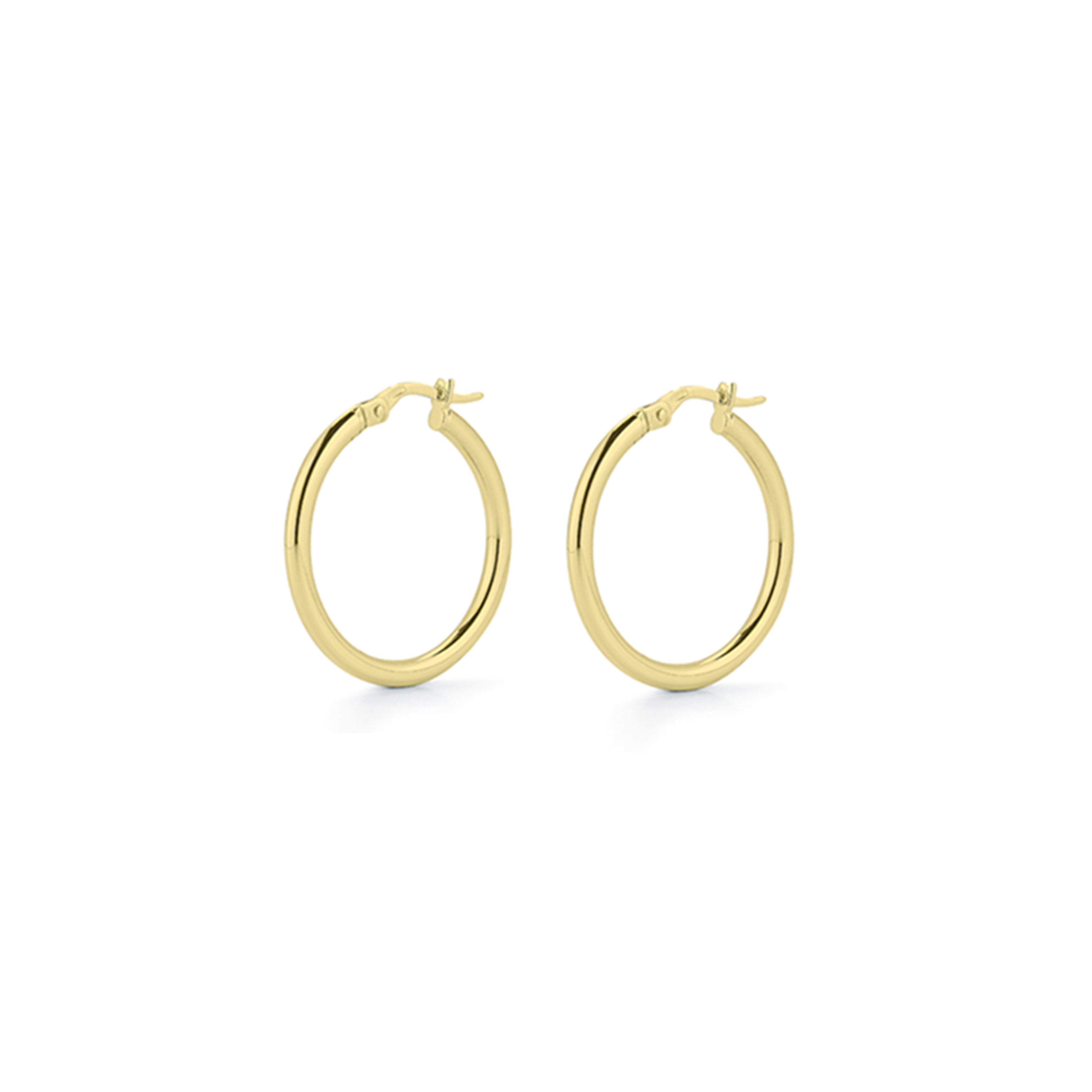 18K Yellow Gold Roberto Coin Perfect Hoop Earrings