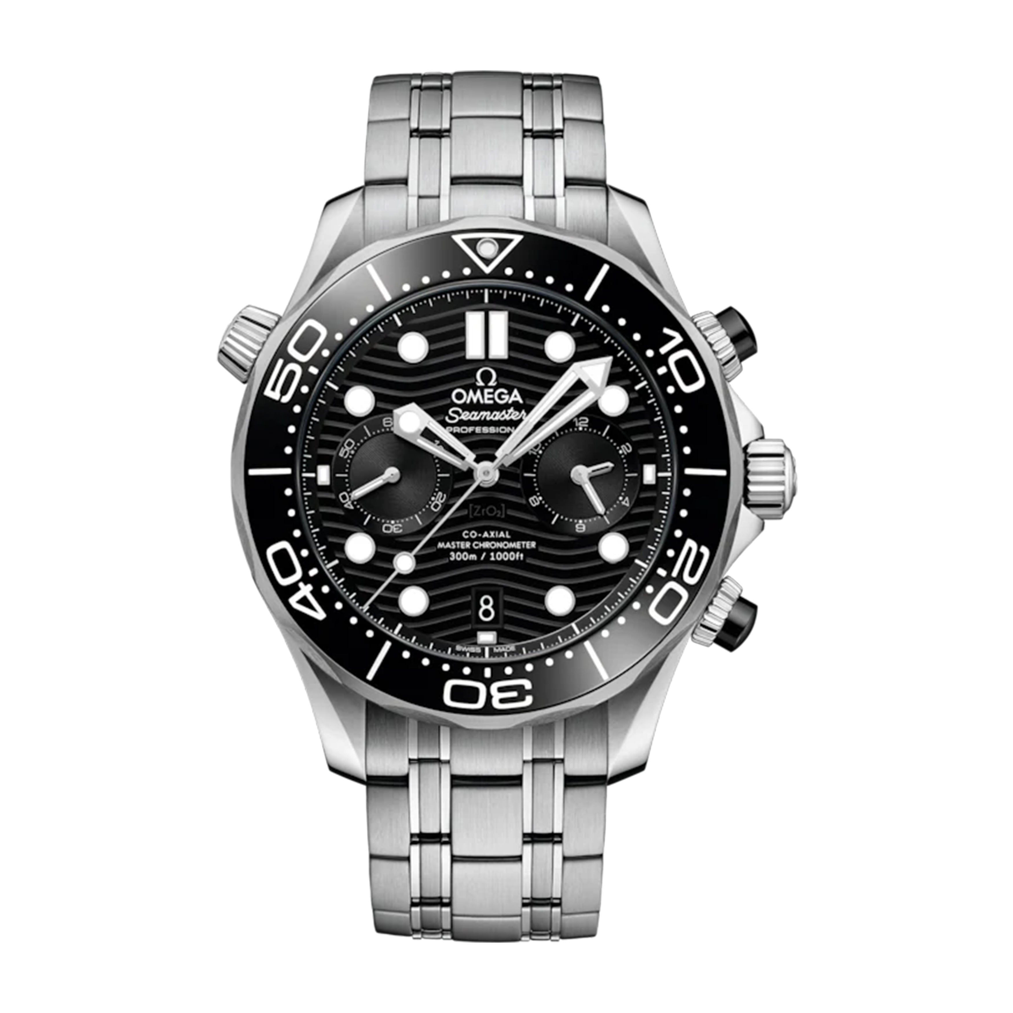 Omega Seamaster Diver 300m Chronograph Watch, 44mm Black Dial, 210.30.44.51.01.001