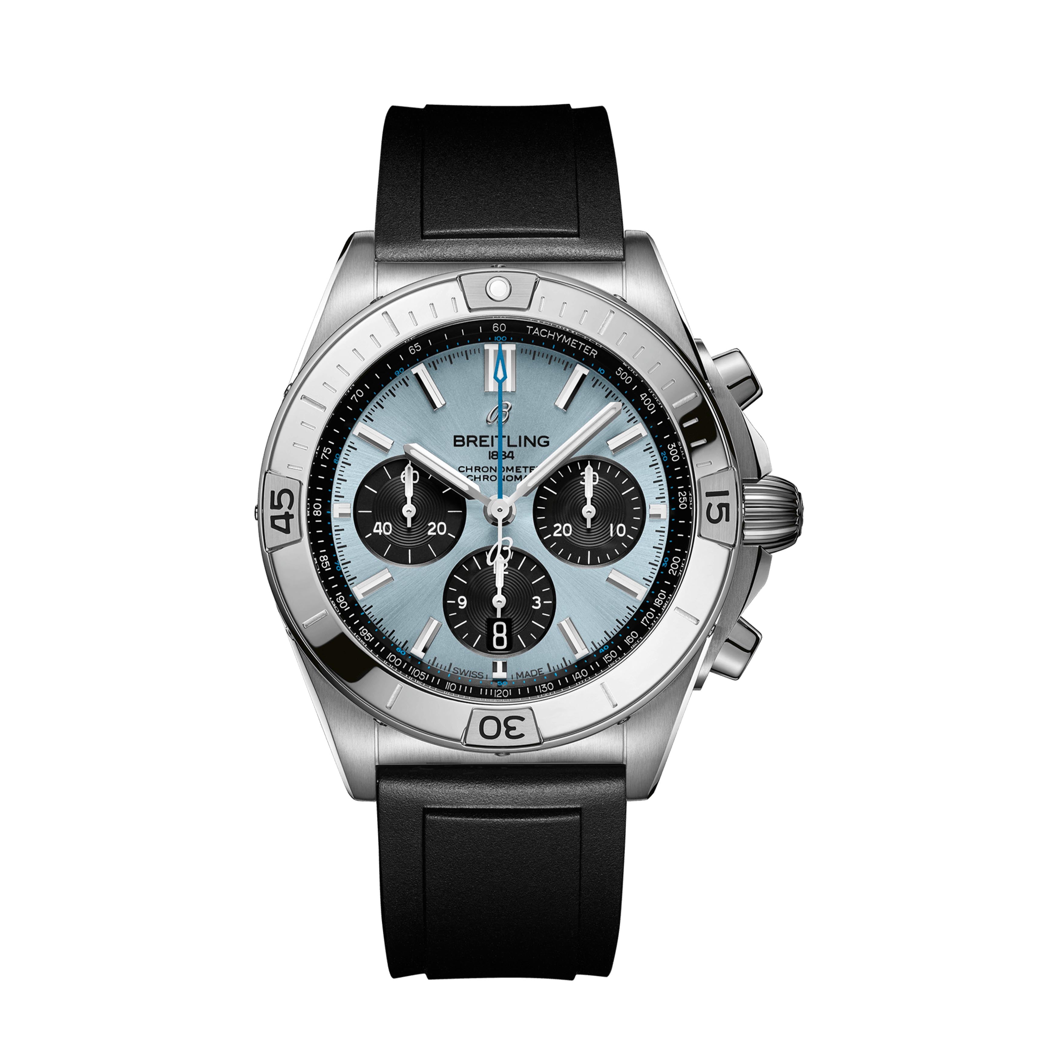 Breitling Chronomat B01 Chronograph Watch, 42mm Ice Blue Dial PB0134101C1S1