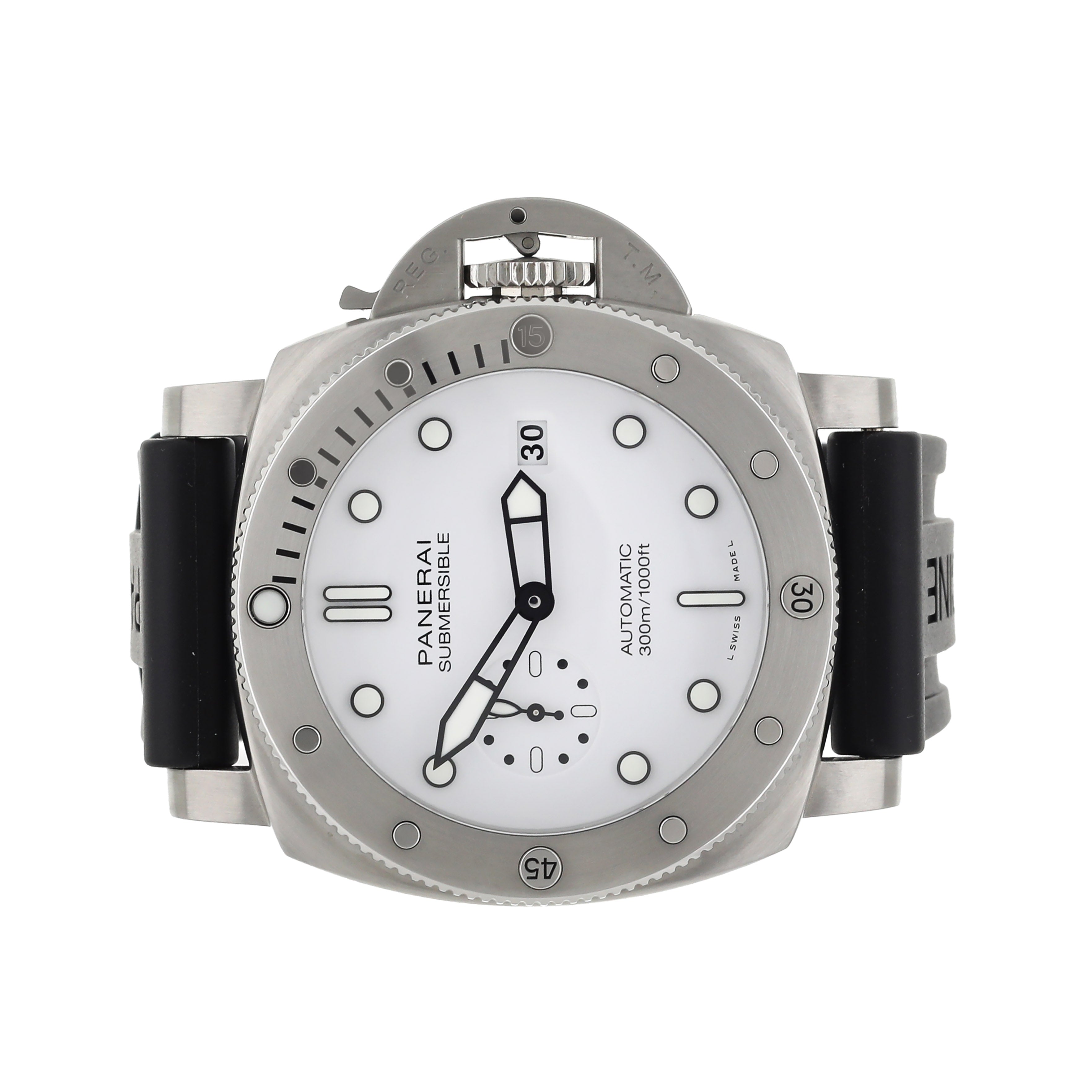 PANERAI SUBMERSIBLE 44 STAINLESS STEEL WHITE DIAL 44MM PAM01226 FULL SET