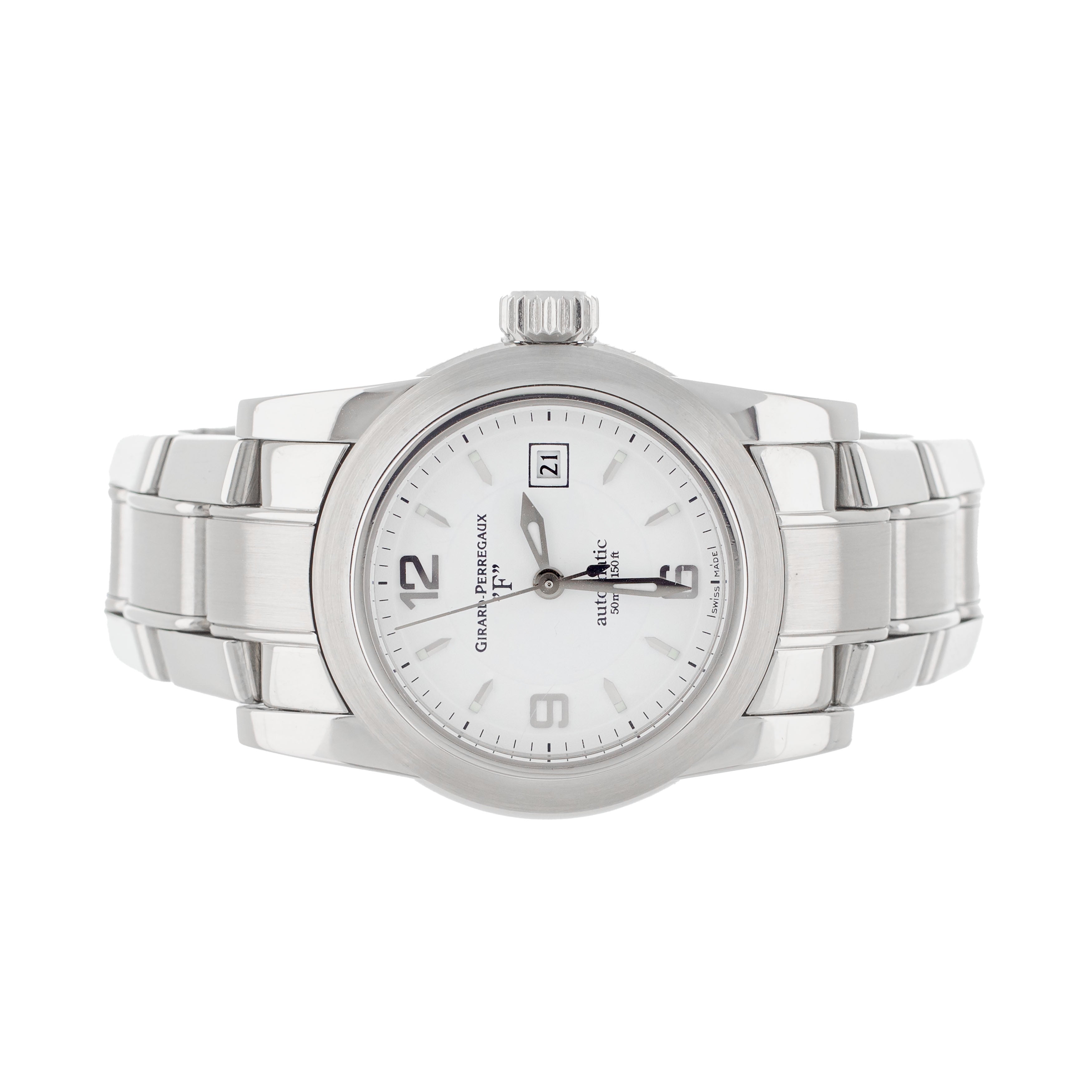 Girard Perregaux Lady F Stainless Steel White Dial 28mm 80390-1-11-714