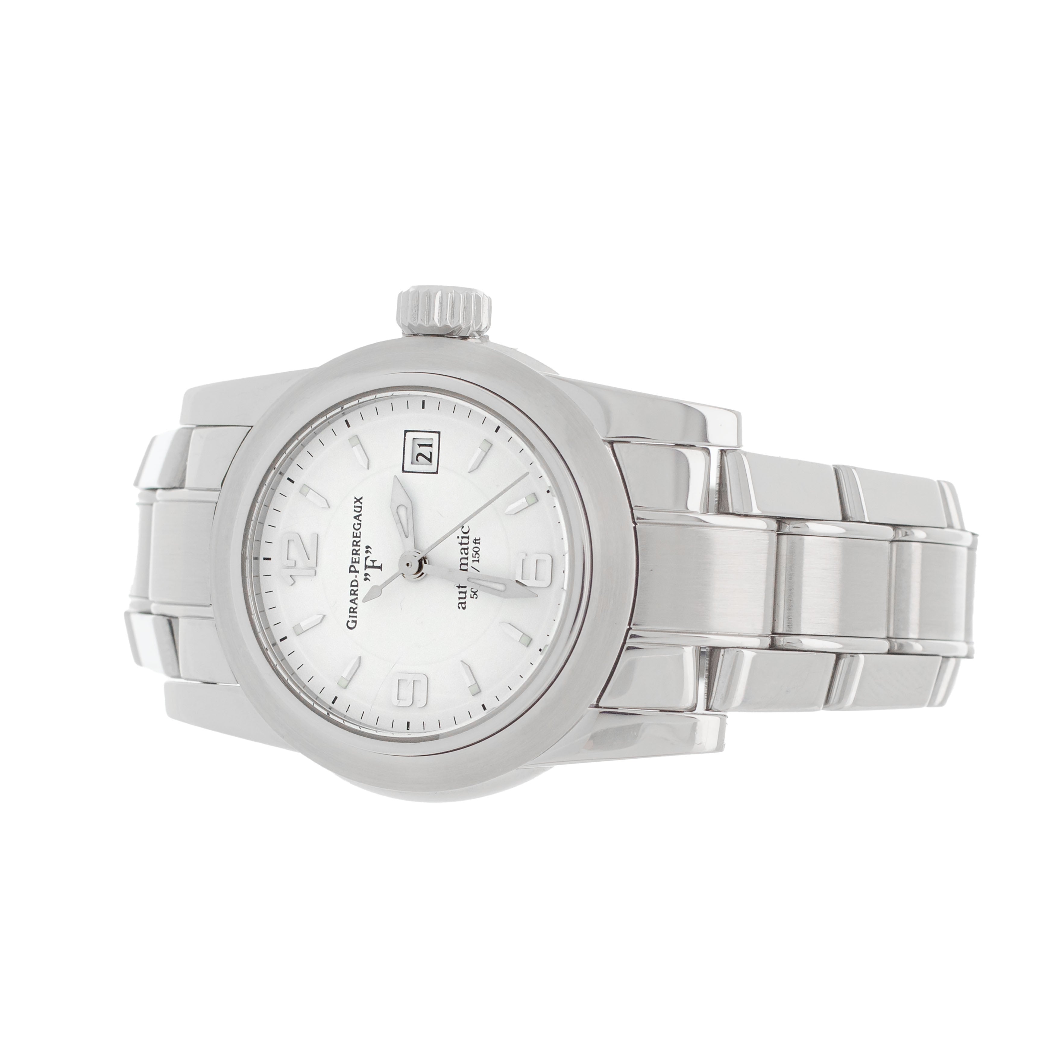 Girard Perregaux Lady F Stainless Steel White Dial 28mm 80390-1-11-714