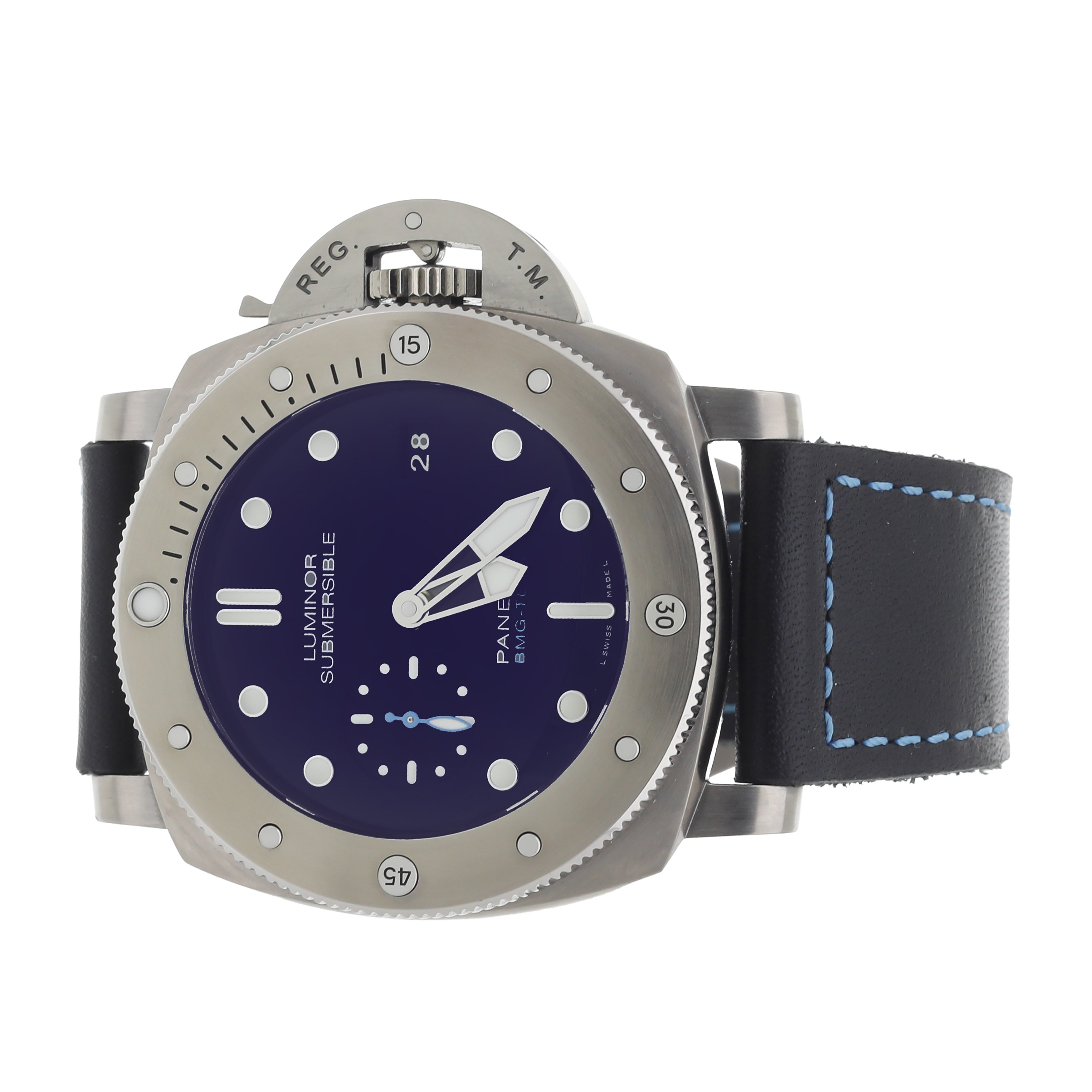 Panerai Submersible Bmg Tech Titanium Blue Dial 47mm PAM00692 Full Set