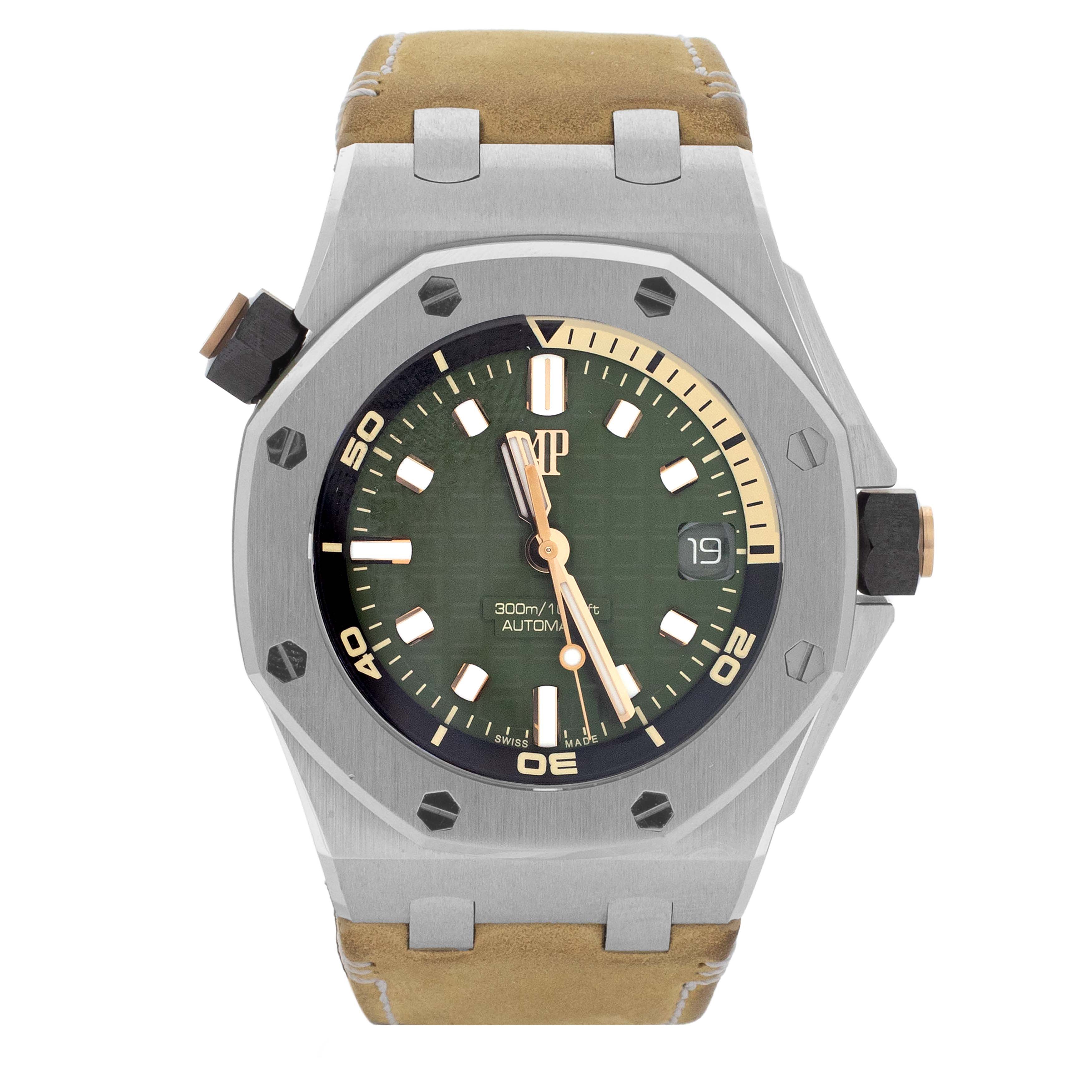 Audemars Piguet Royal Oak Offshore Green Dial 42mm 15720ST.OO.A052CA.0