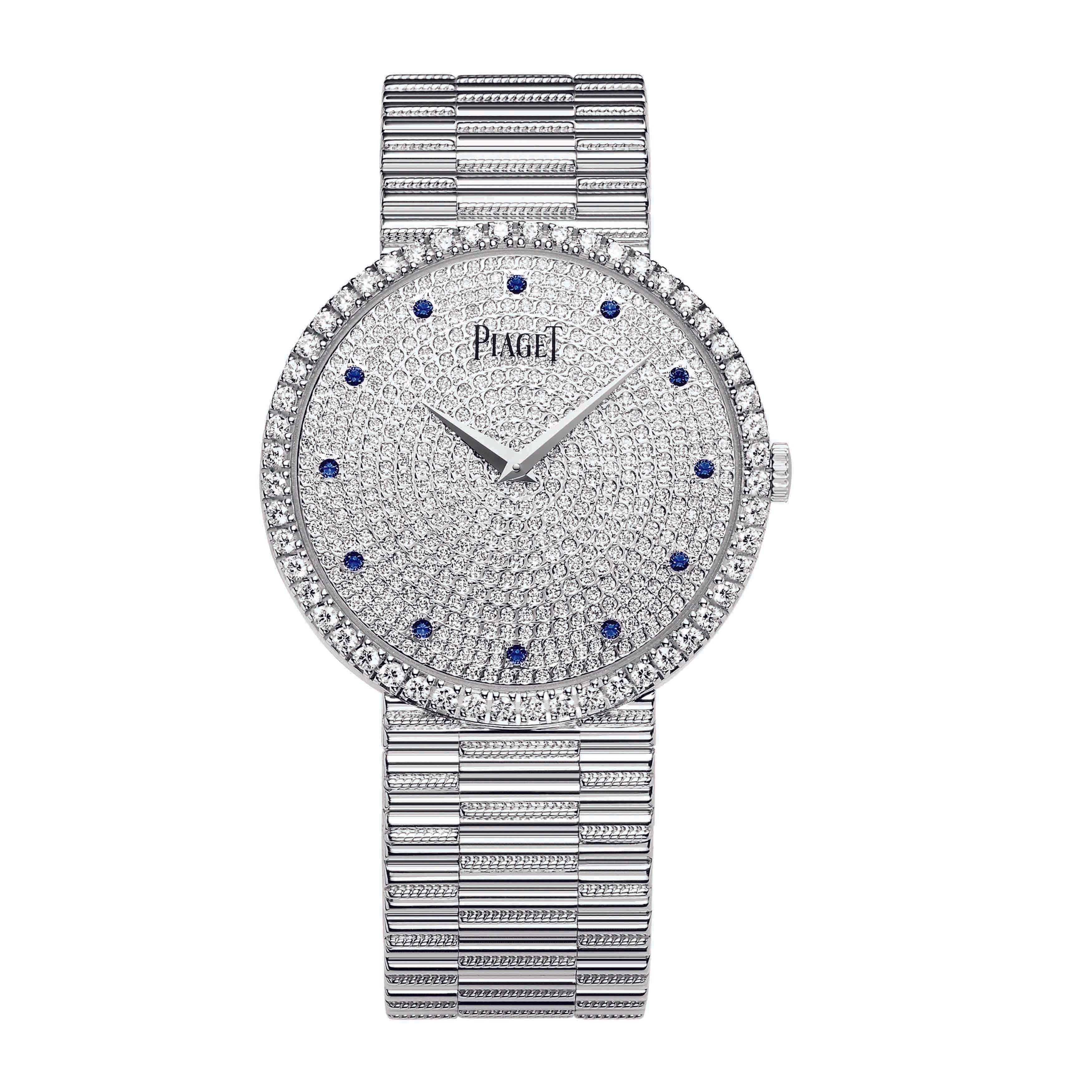 Piaget Altiplano Traditional Watch, 34mm Pave Diamond Dial, G0A37047