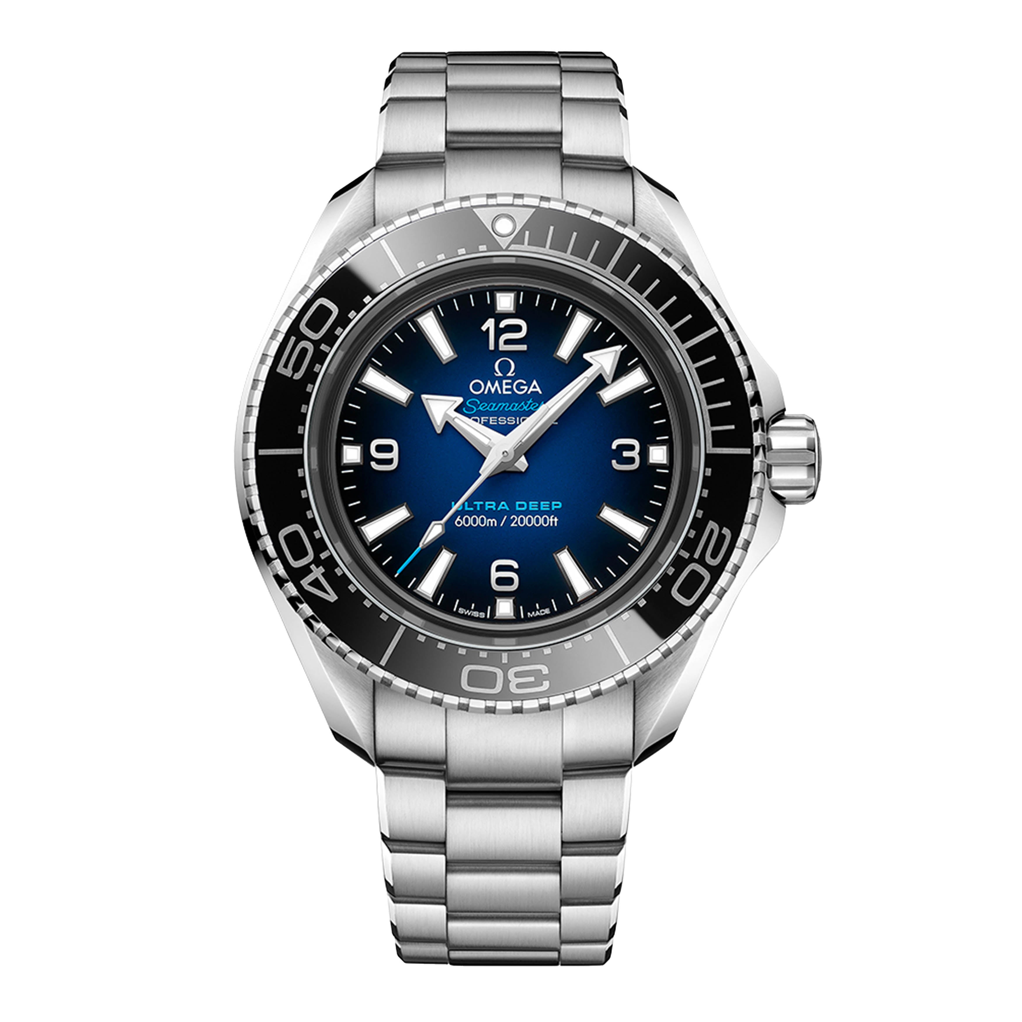 Omega Seamaster Ultra Deep 6000m Watch, 45.5mm Blue Dial, 215.30.46.21.03.001