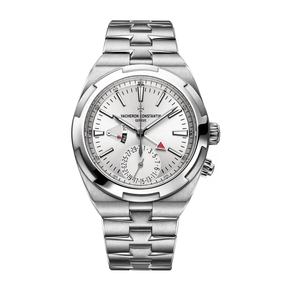 VACHERON CONSTANTIN OVERSEAS DUAL TIME WATCH 41MM SILVER DIAL 7920V