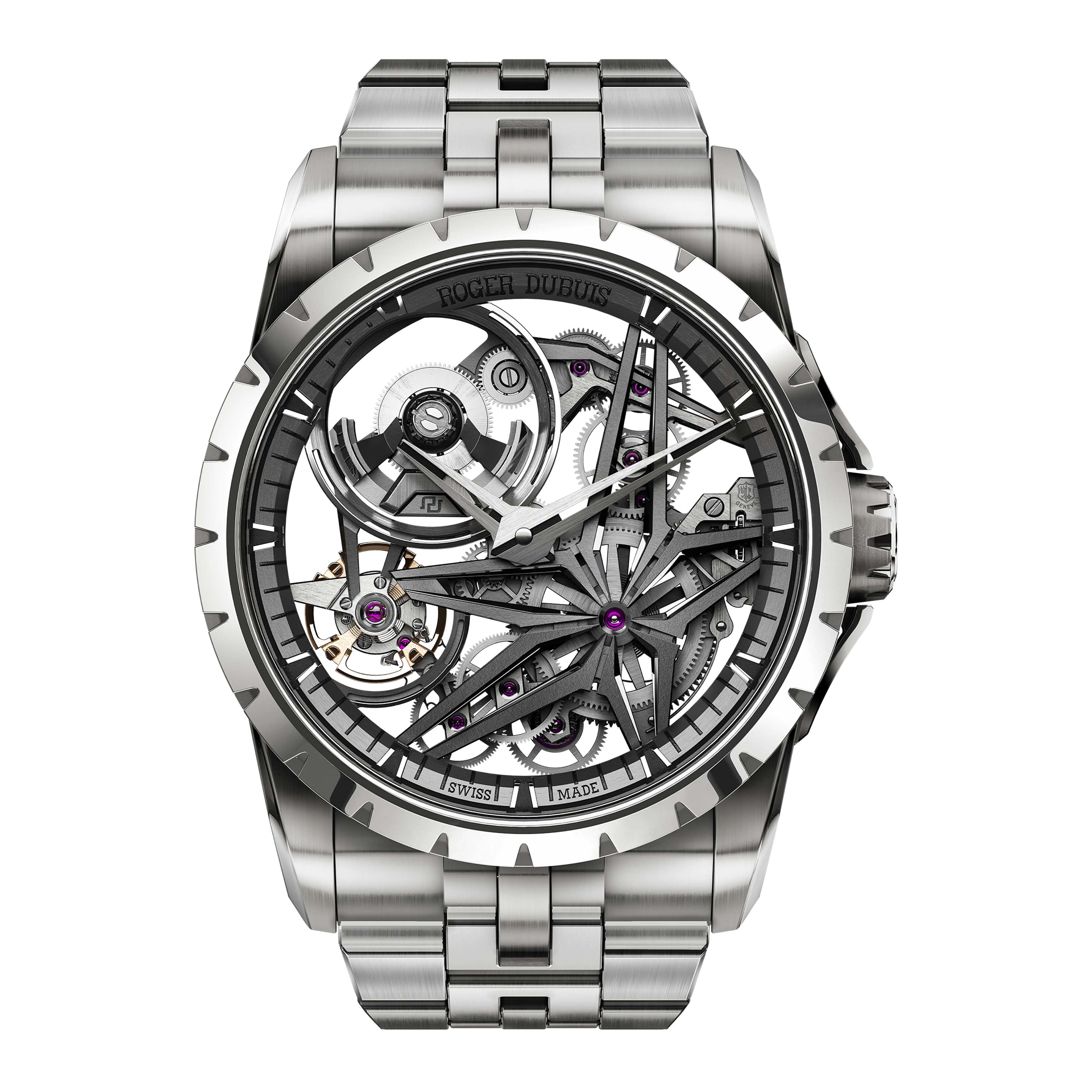 Roger Dubuis Excalibur Monobalancier Titanium Watch, 42mm Skeleton Dial, DBEX0956