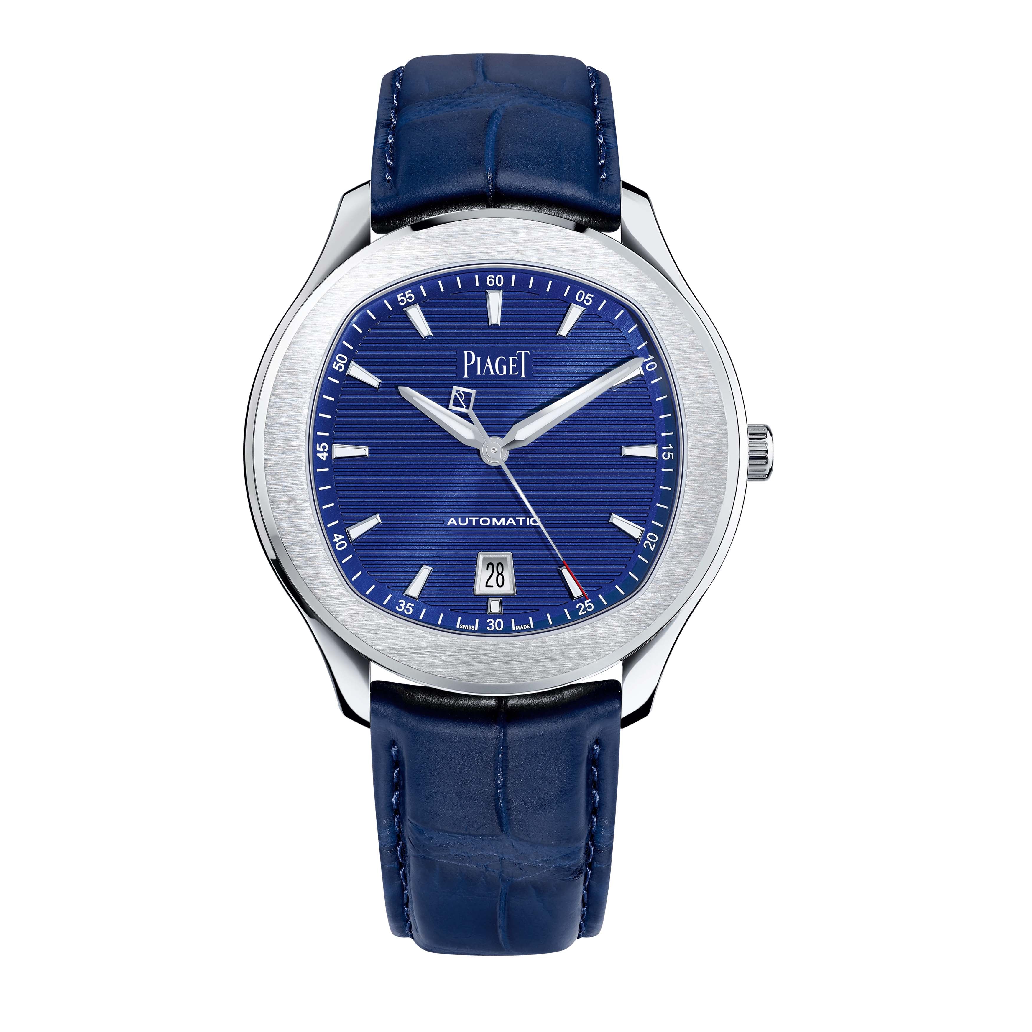 Piaget Polo Date Watch, 42mm Blue Dial, G0A43001