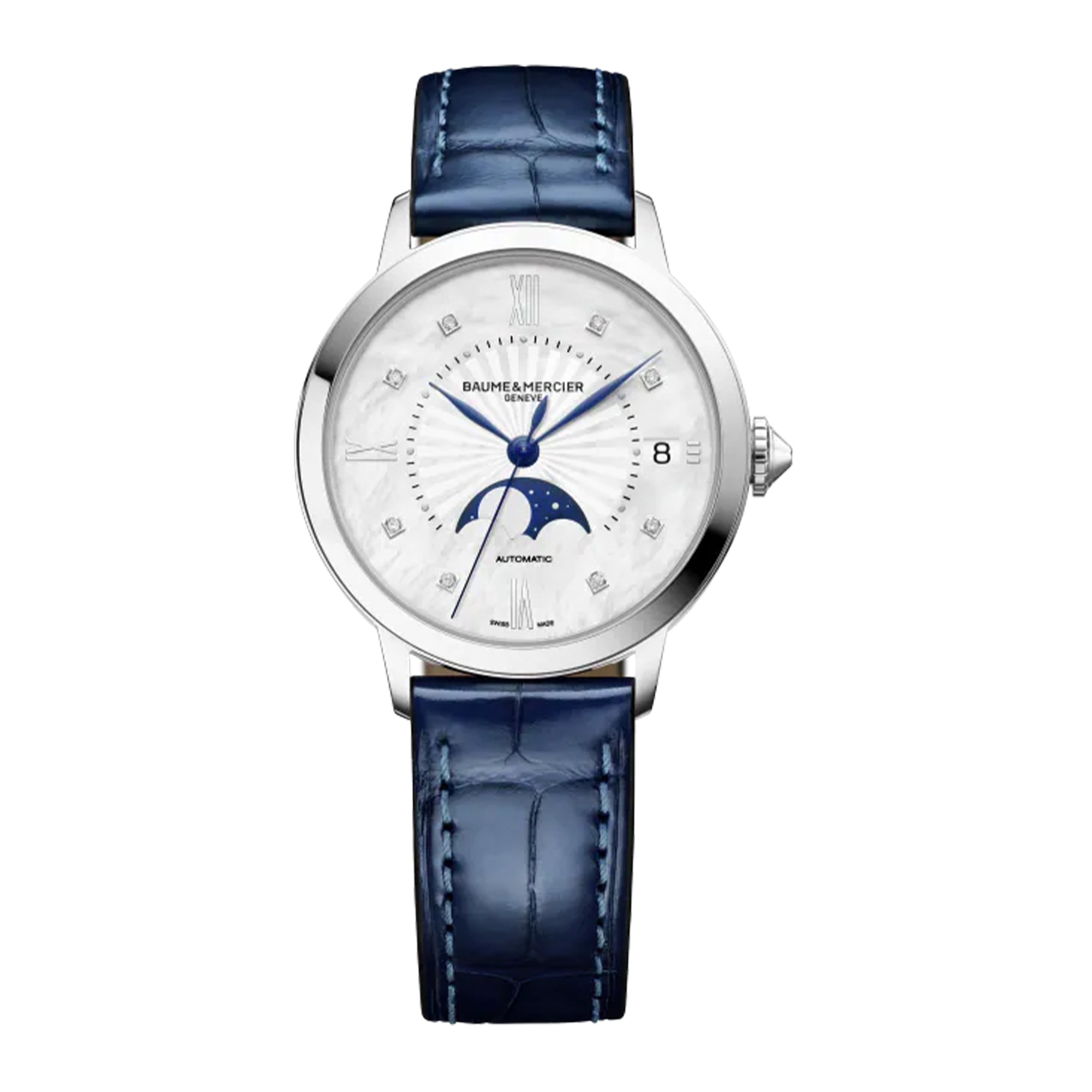 BAUME & MERCIER Classima Moon Phase Watch, 34MM MOTHER OF PEARL DIAL, 10633