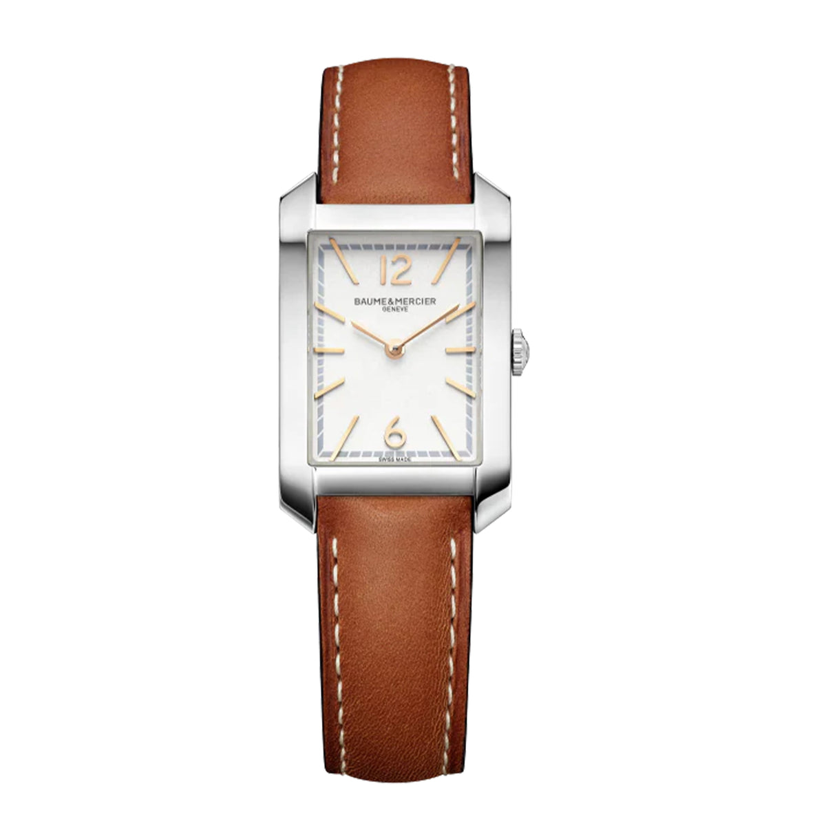 Women’ Baume & Mercier Hampton Classic Silver Rectangular Bracelet Watch New Release: Baume & Mercier Hampton Watch | aBlogtoWatch main image 4