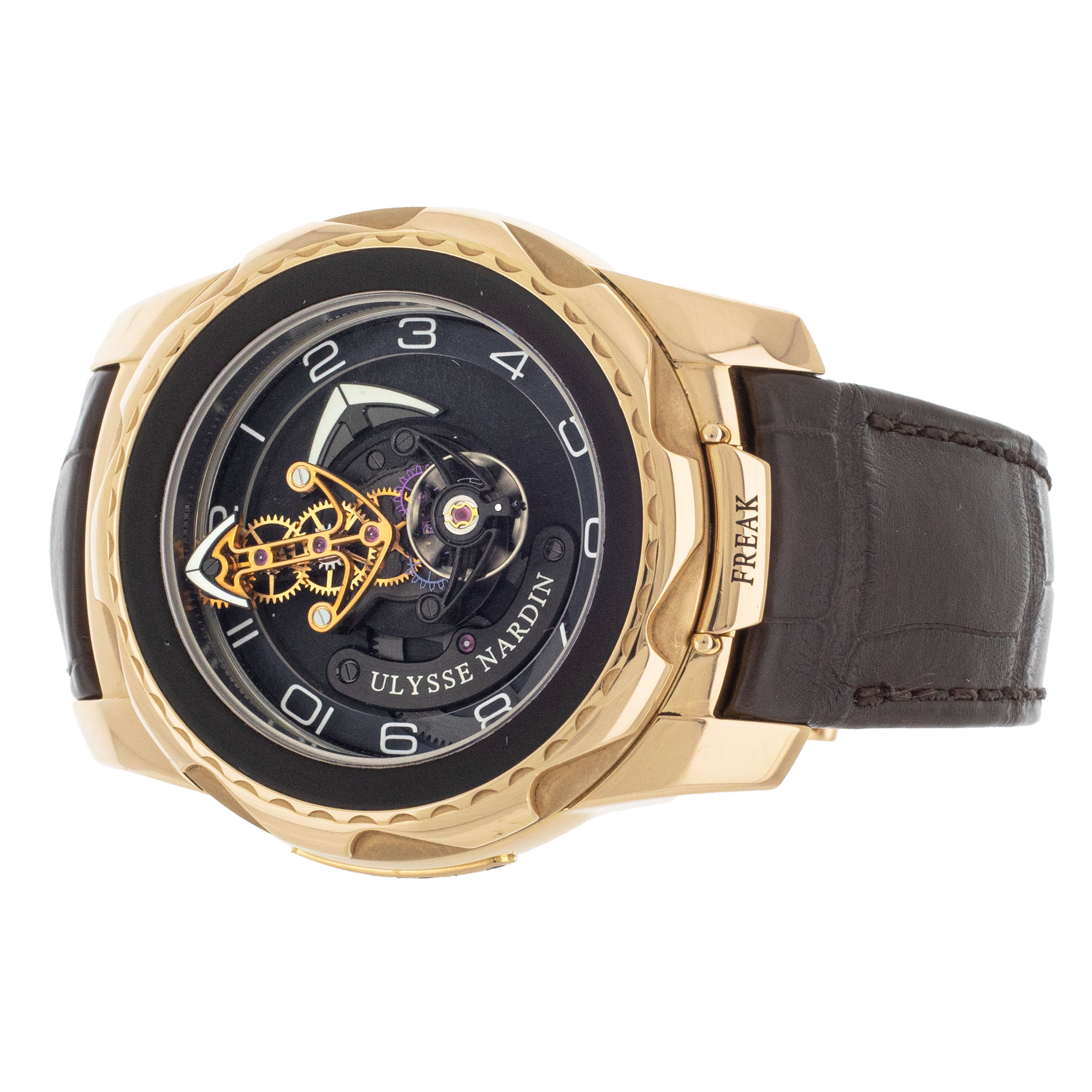 Ulysse Nardin Freak Cruiser Tourbillon Rose Gold Black Dial 45mm 2056 131