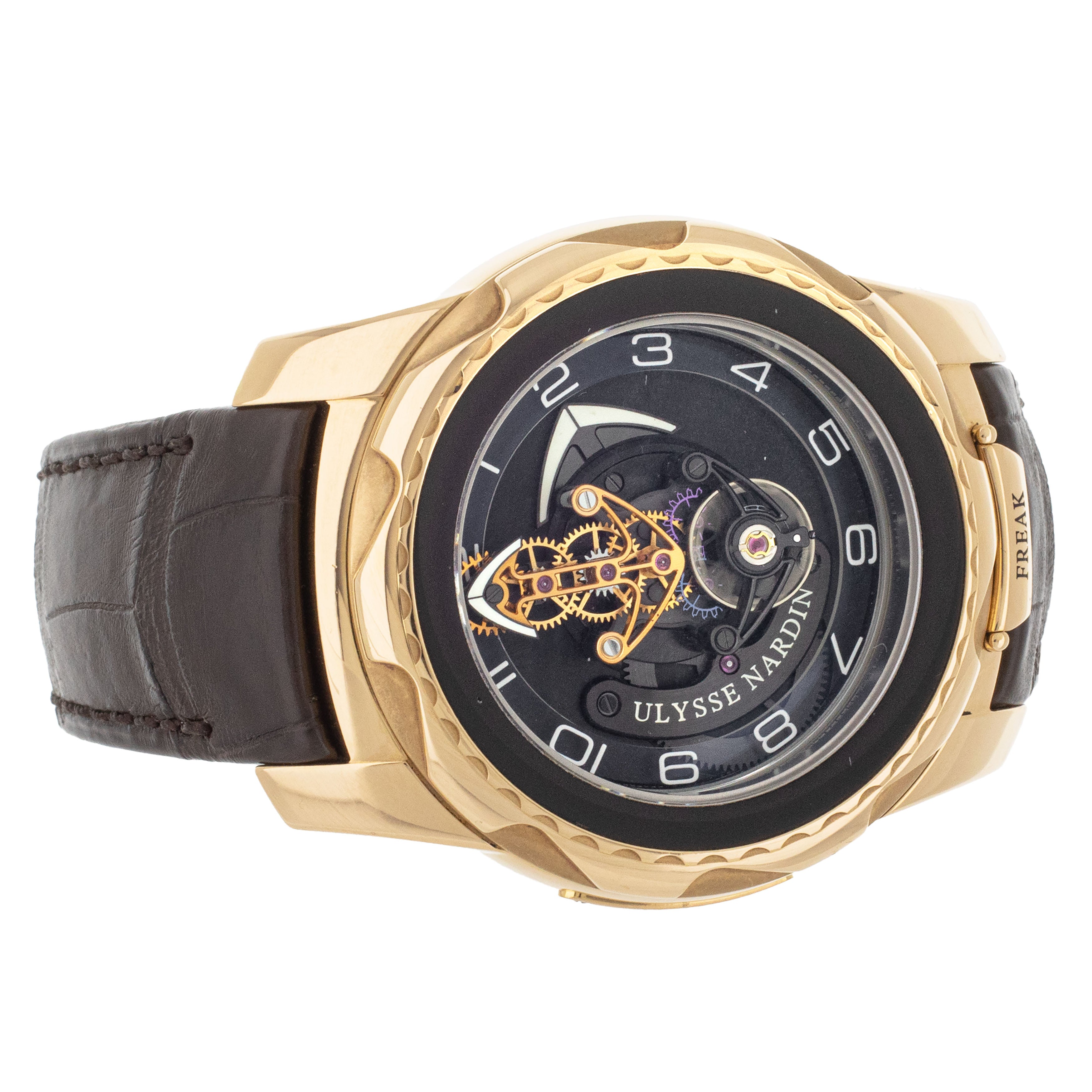 Ulysse Nardin Freak Cruiser Tourbillon Rose Gold Black Dial 45mm 2056 131