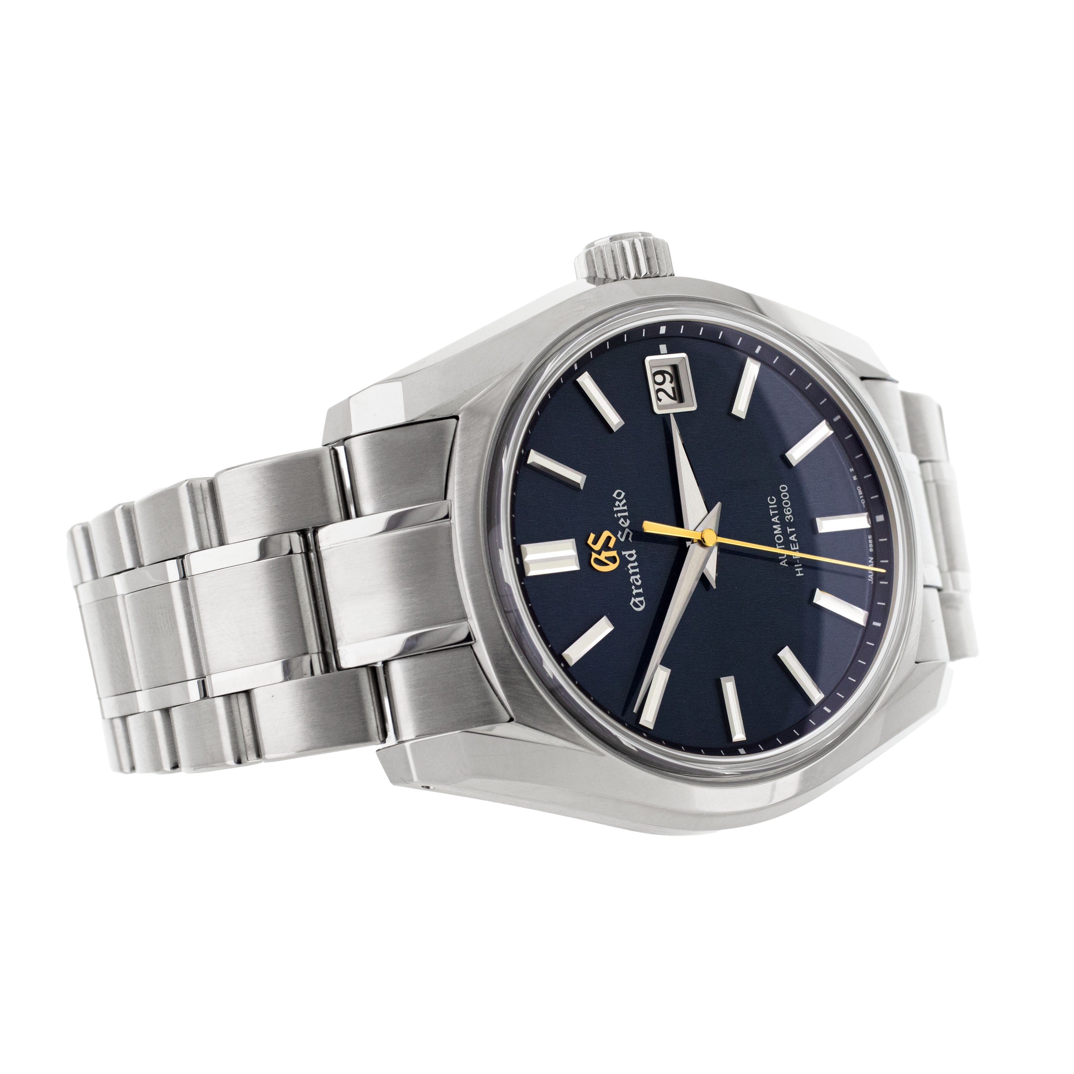 Grand Seiko Heritage The Autumnal Equinox Steel Blue Dial 40mm SBGH273 Full Set