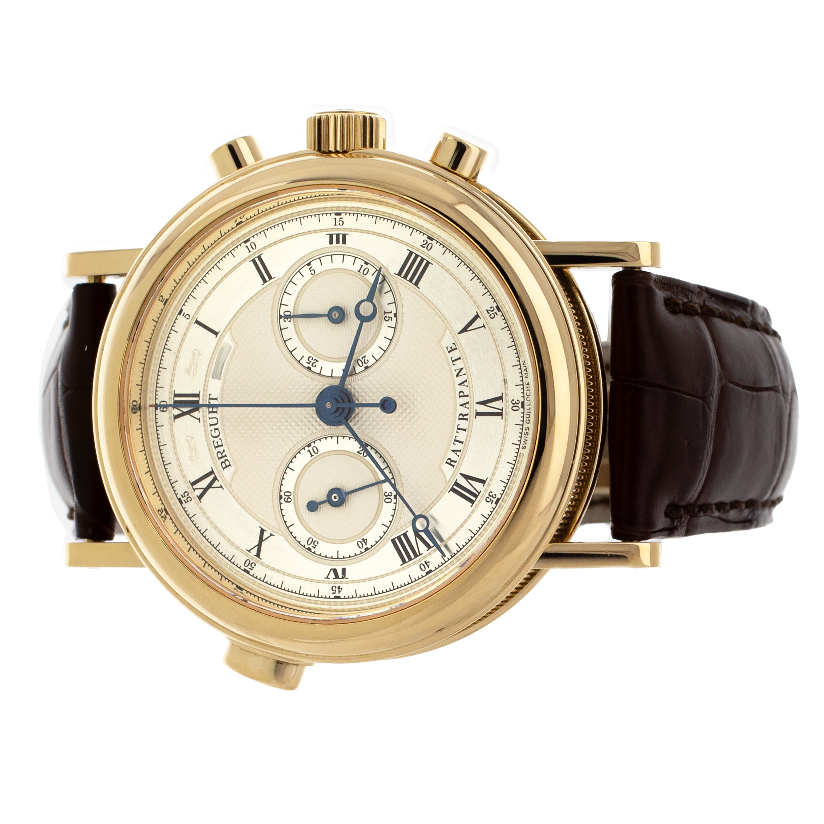 Breguet Classique Rattrapante Yellow Gold White Dial 38mm 3947
