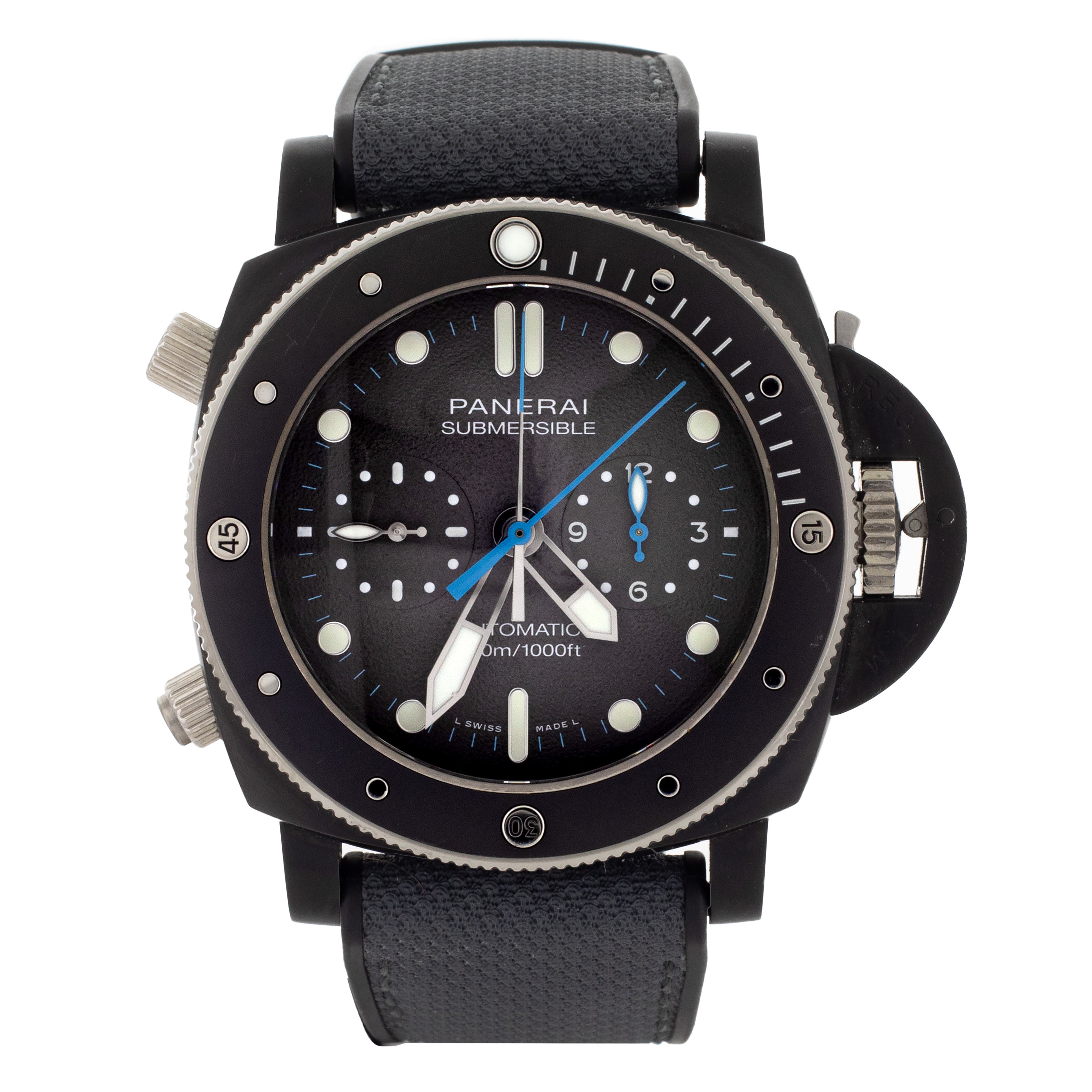 Panerai Submersible Chrono Flyback Jimmy Chin Titanium Gray Dial 47mm