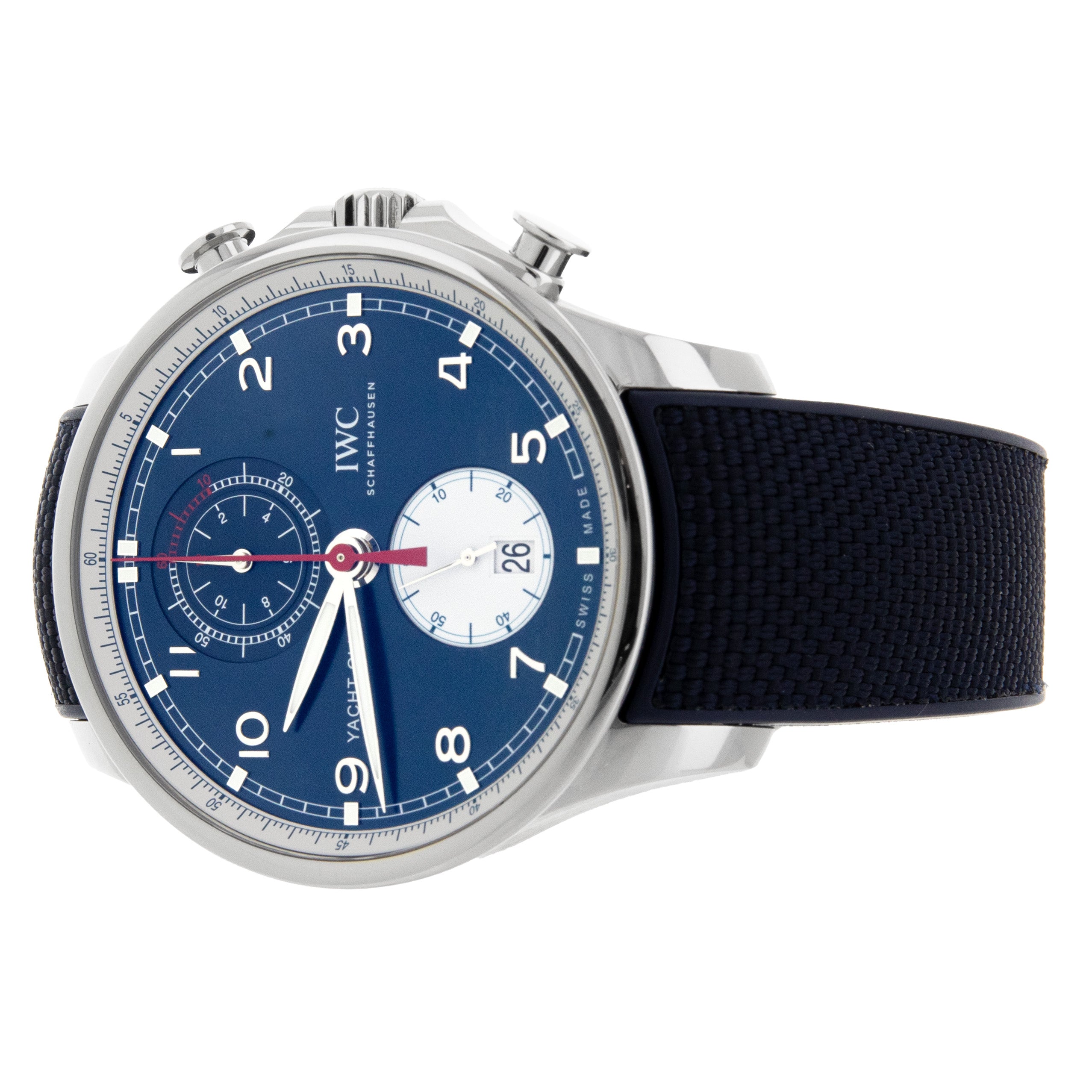 IWC Portugieser Yacht Club Chronograph Steel Blue Dial 44.6mm IW390704