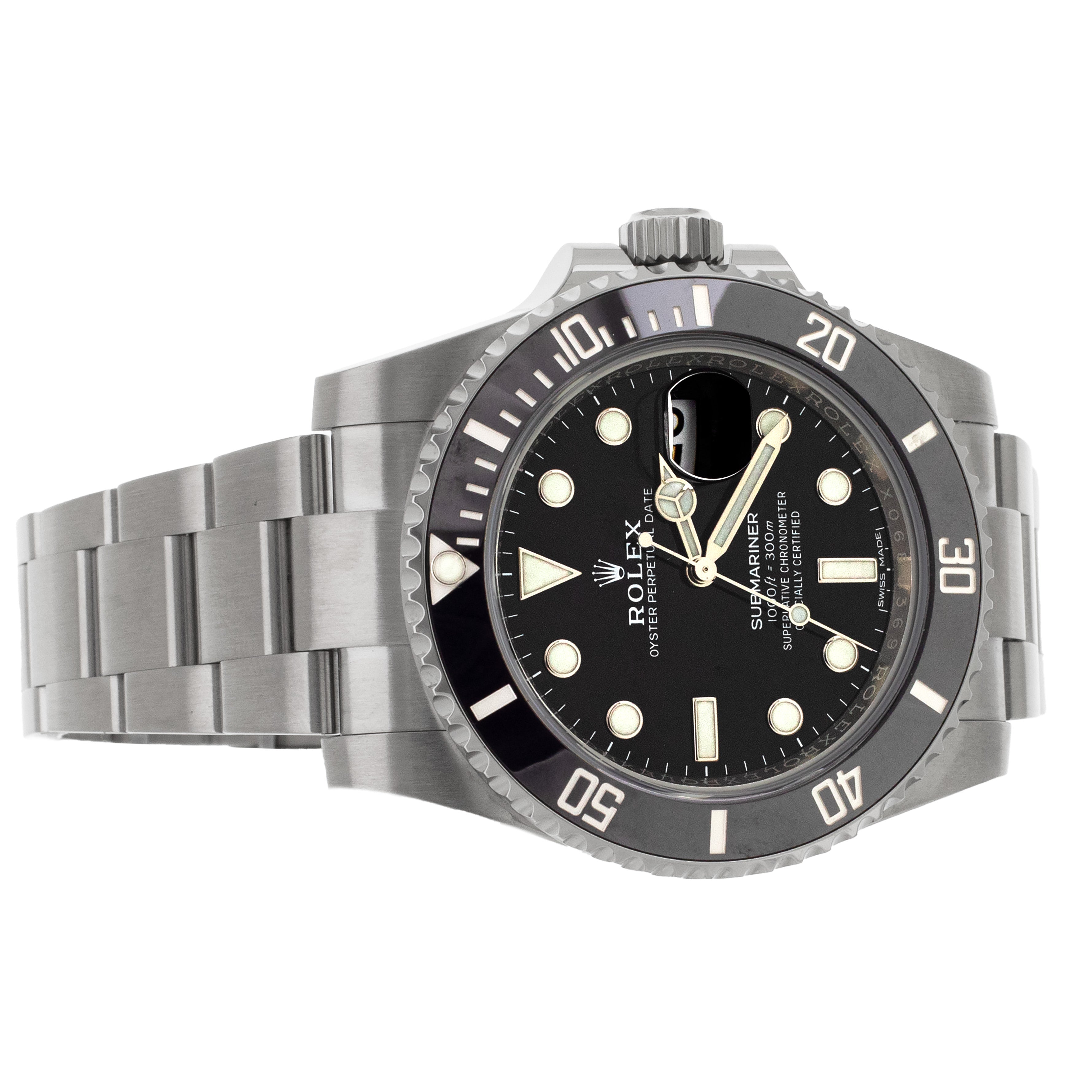 Rolex Submariner Date Stainless steel black dial 40mm 116610LN Full se