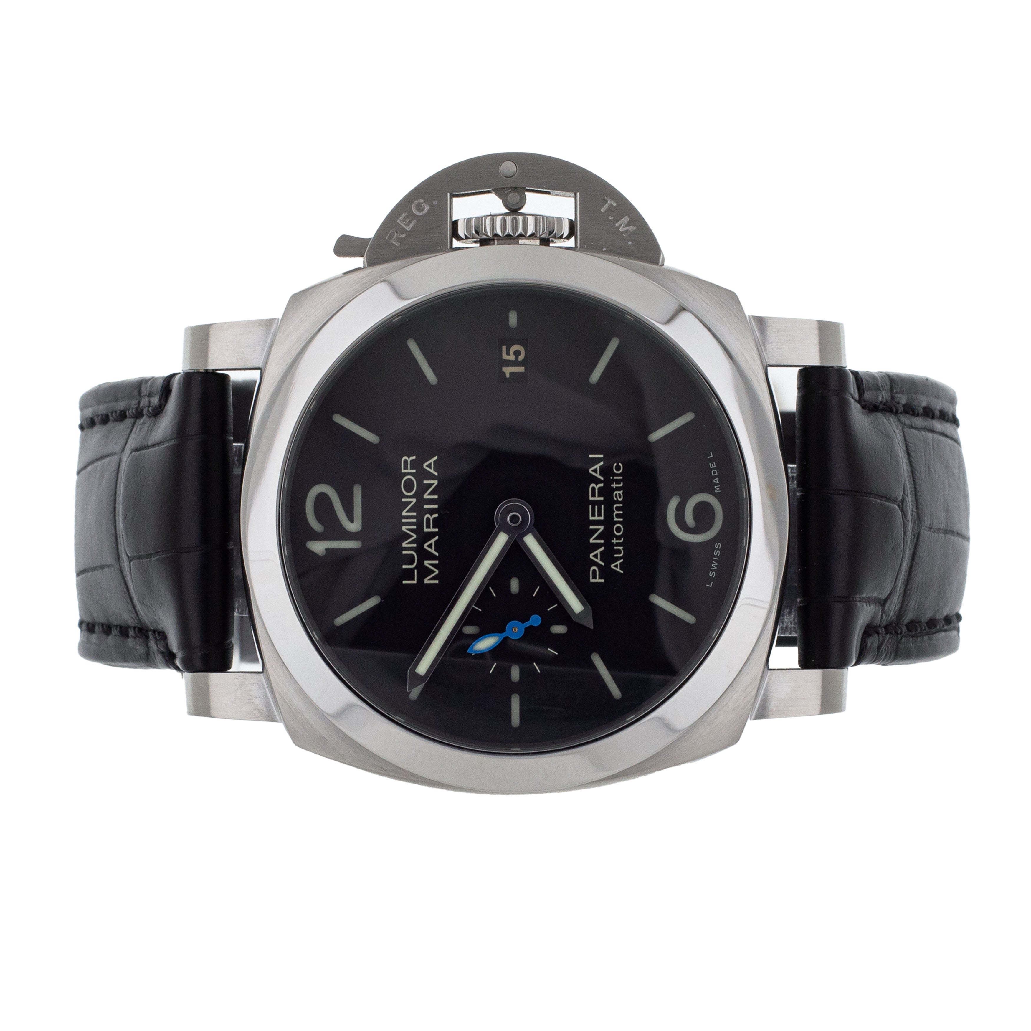 Panerai Luminor Marina Quaranta Steel Black Dial 40mm PAM01272 Full Se