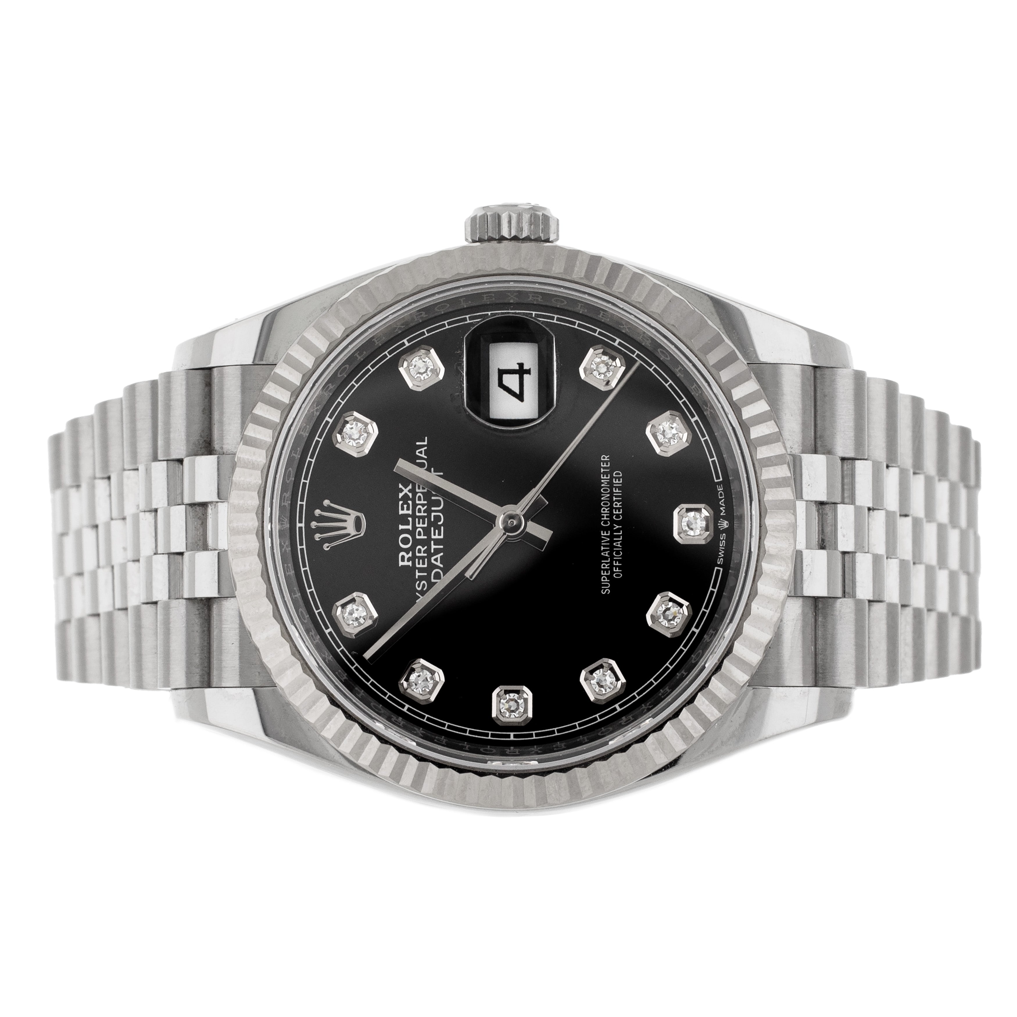 Rolex datejust 36 on sale black diamond dial