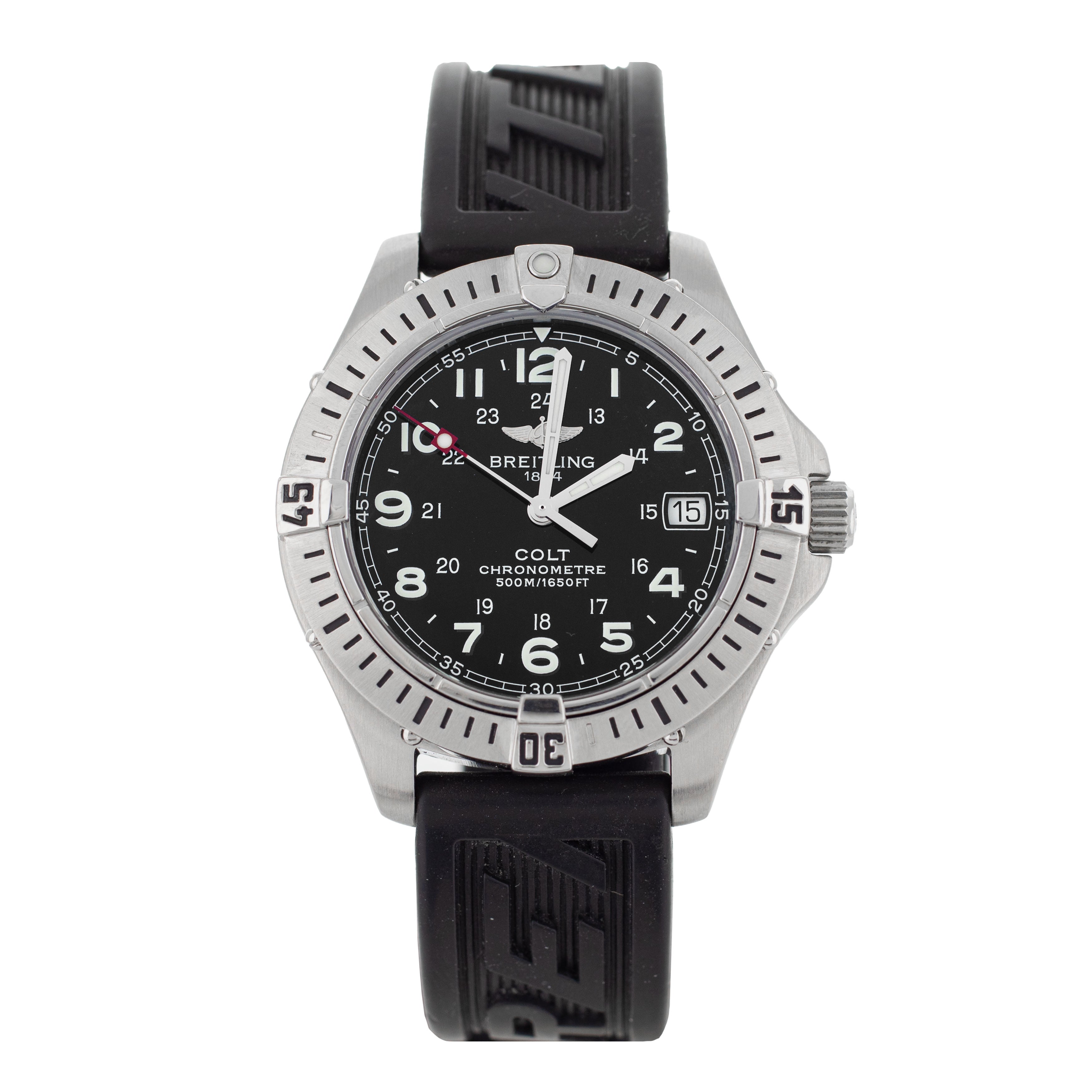 Breitling Colt Stainless Steel Black Dial 38mm A74350