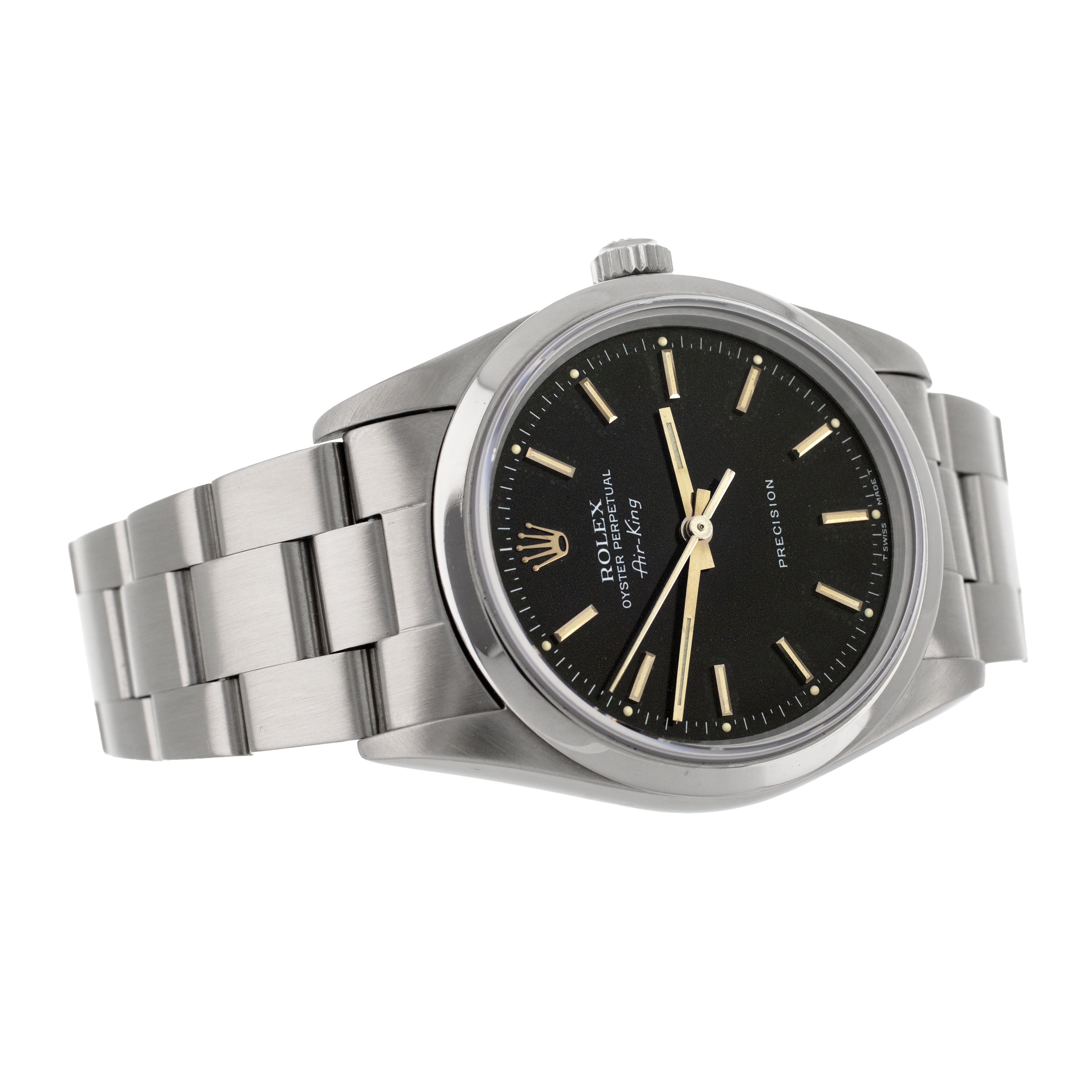 Rolex air king black clearance dial