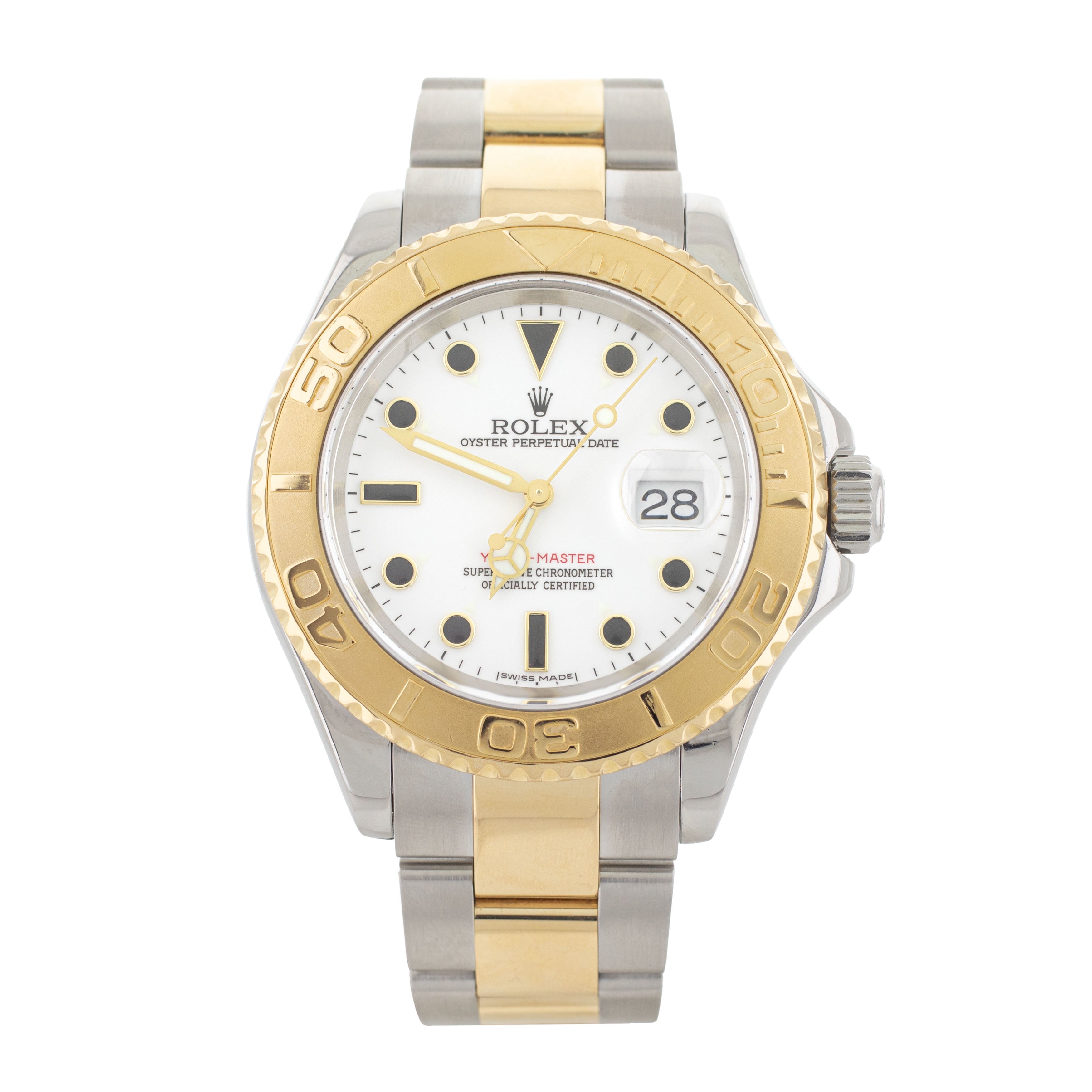 Rolex Yacht-Master 40 Stainless Steel & Yellow Gold White Dial 40mm 16623