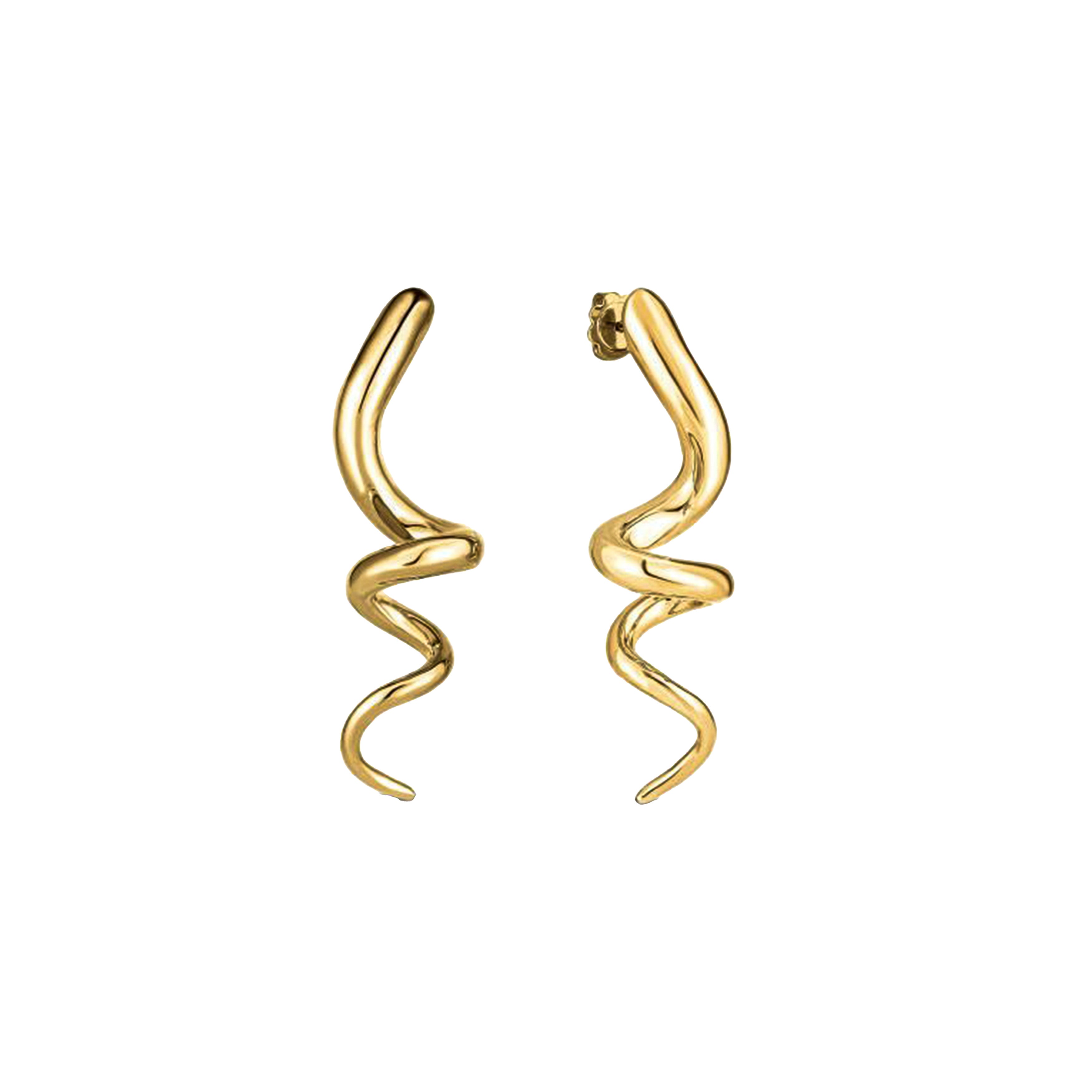 Roberto Coin 18K Yellow Gold Large Spiral Earrings