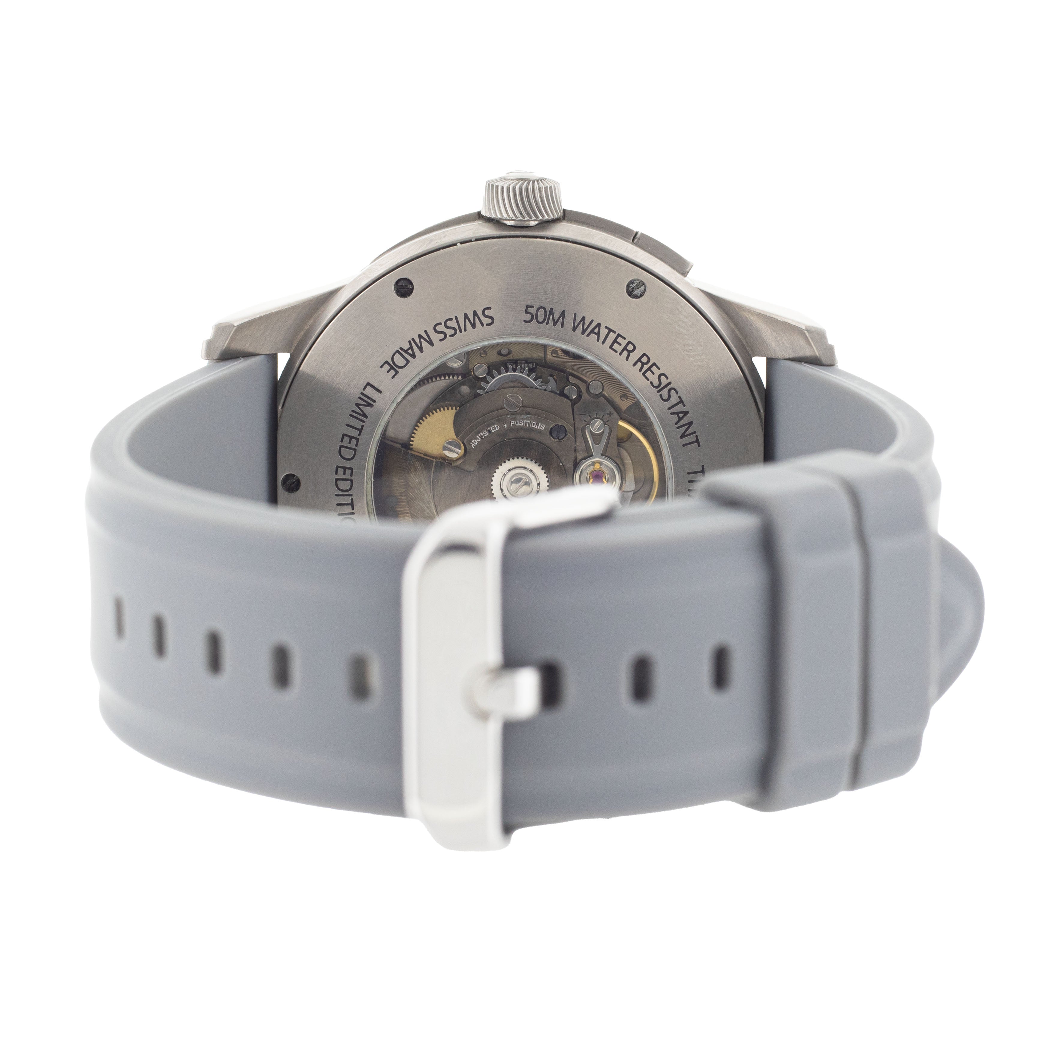 Maurice Lacroix Pontos Decentrique GMT Steel Gray Dial 44.5mm pt6108-tt031-291