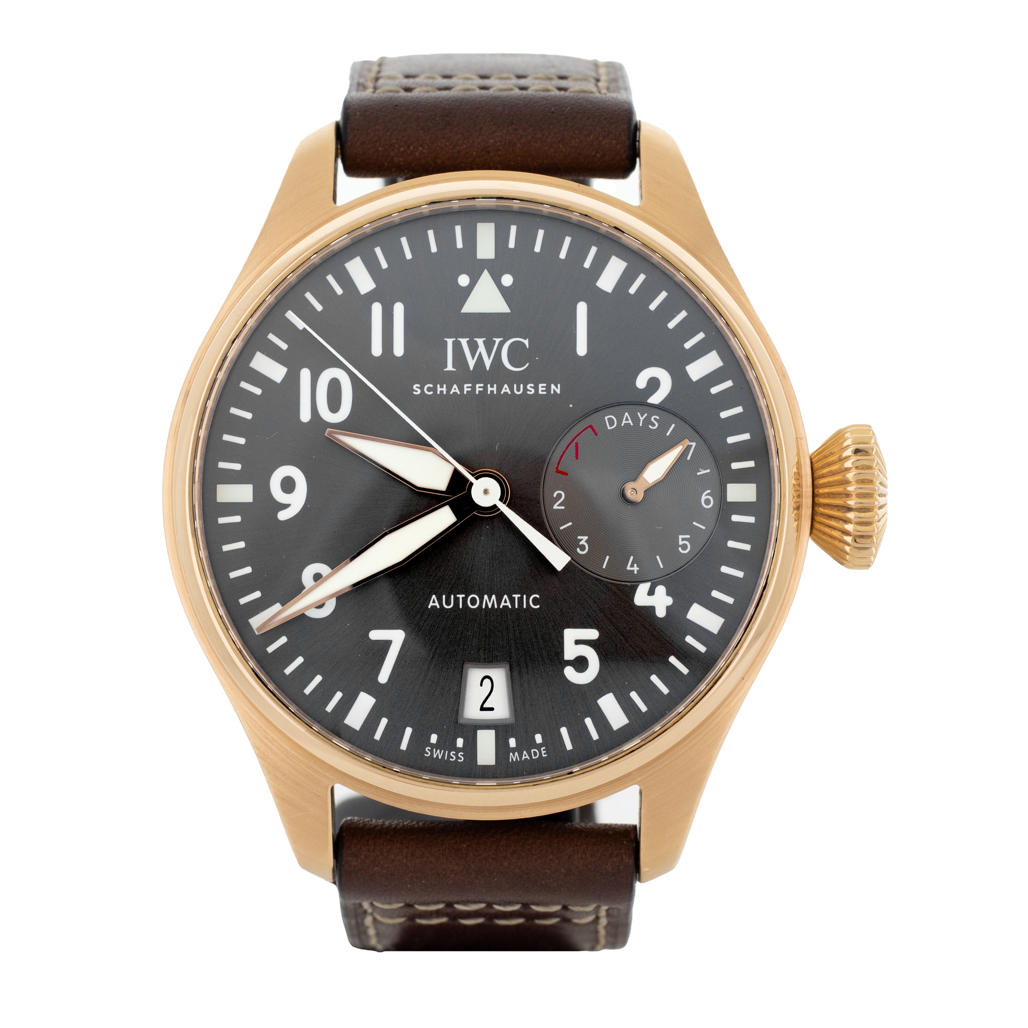 IWC Big Pilot's Watch Spitfire Rose Gold Gray Dial 46.2mm IW500917