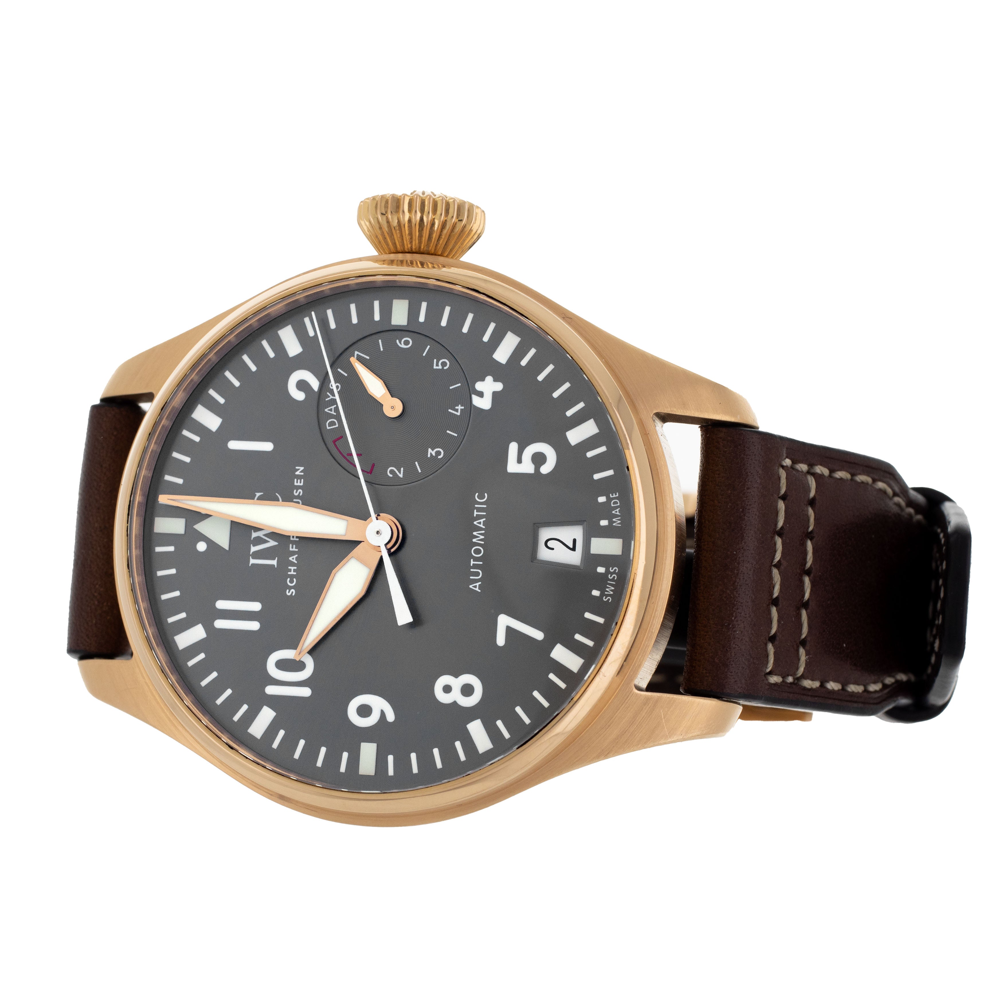 IWC Big Pilot's Watch Spitfire Rose Gold Gray Dial 46.2mm IW500917