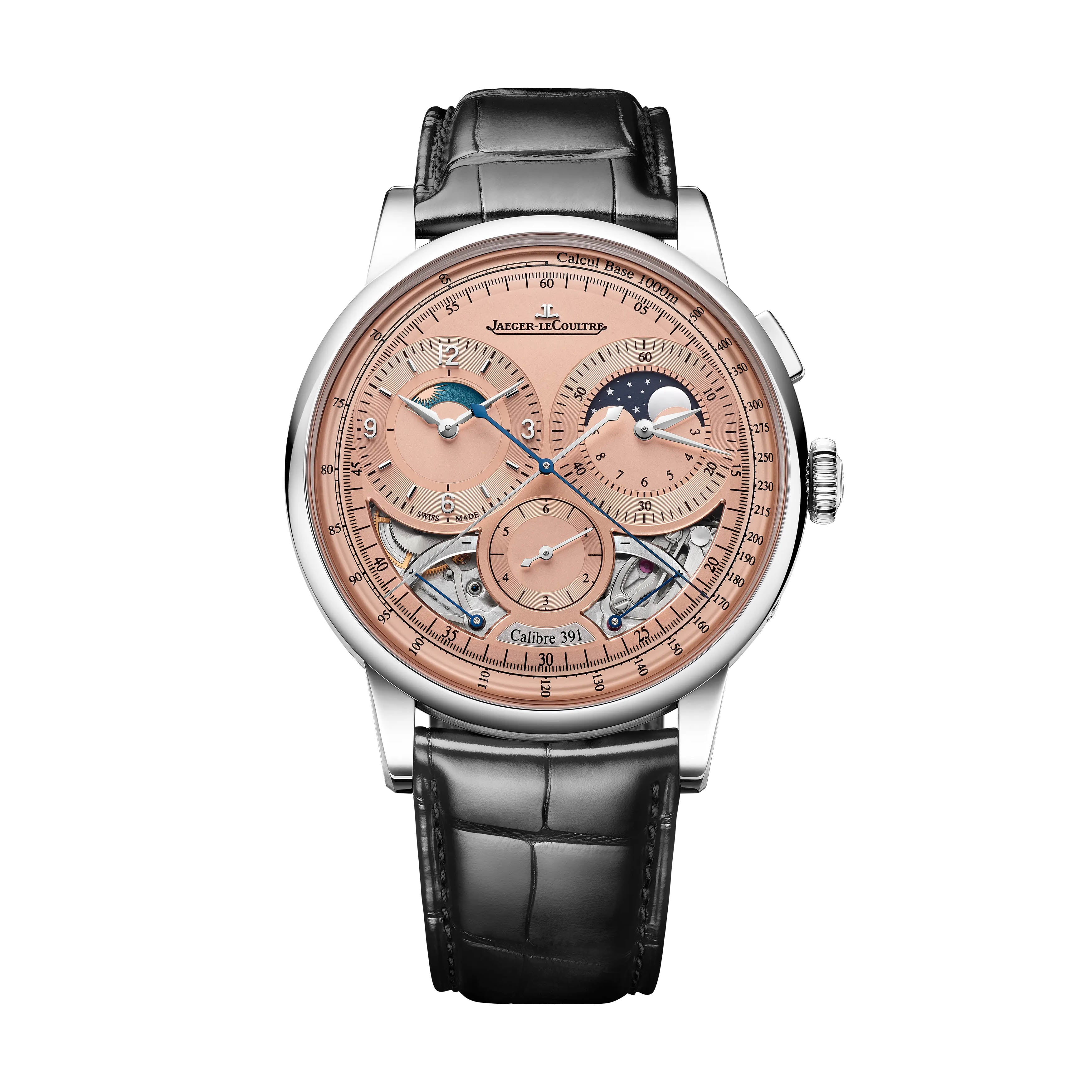 Jaeger-LeCoultre Duometre Chronograph Moon Watch, 42.5mm Salmon Dial, Q622656J