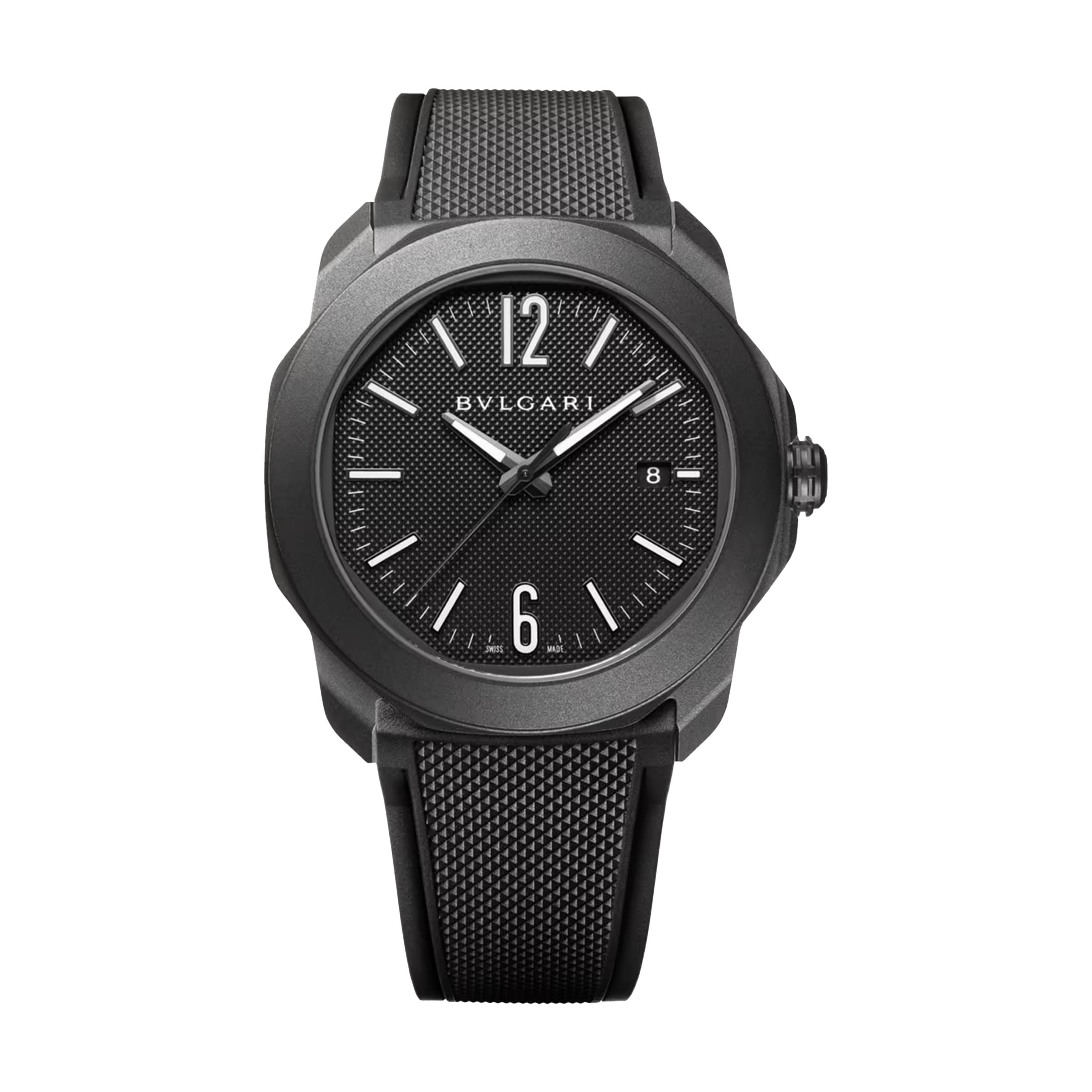 Bulgari Octo Roma Automatic Watch, 41mm Black Dial, 103927