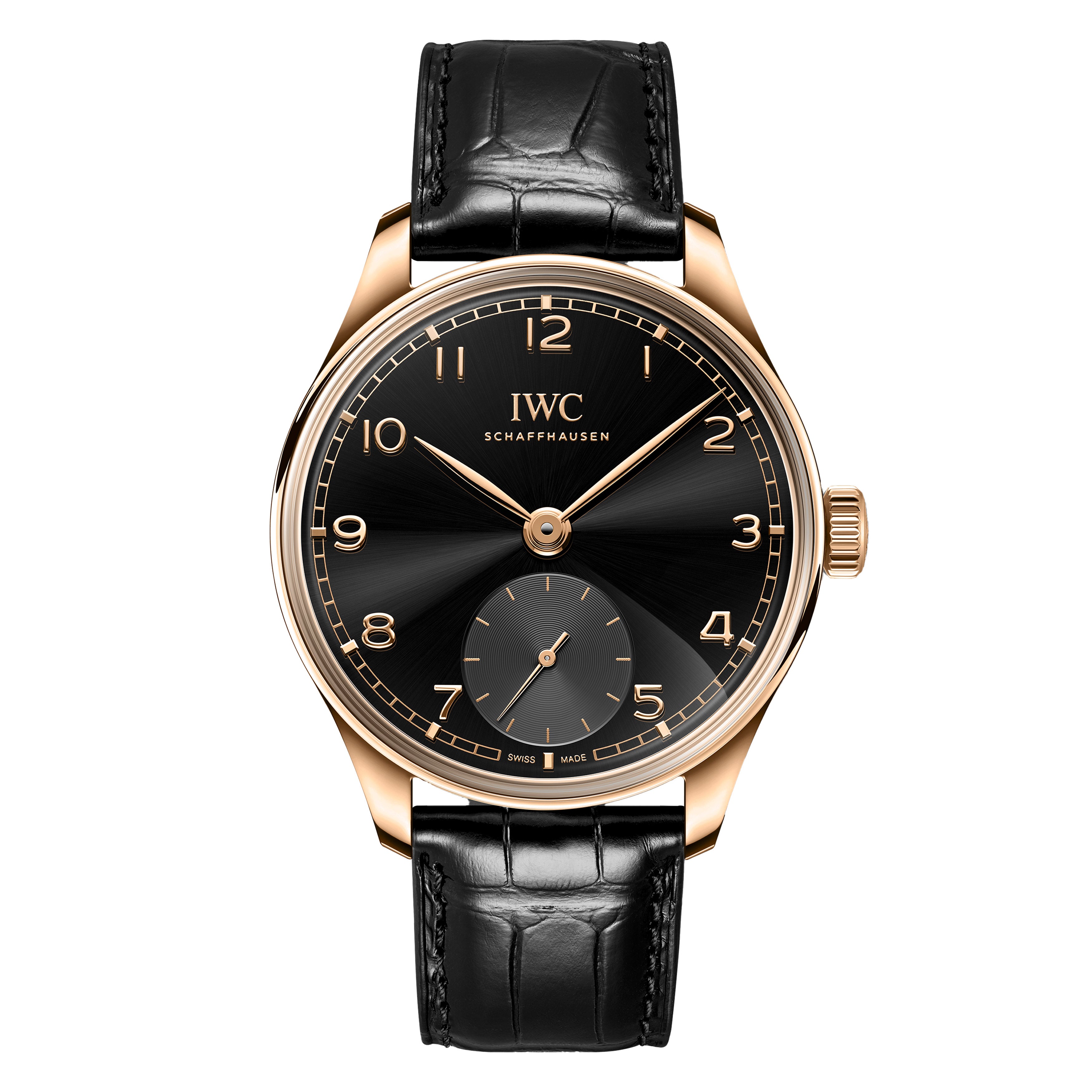 Iwc black dial sale