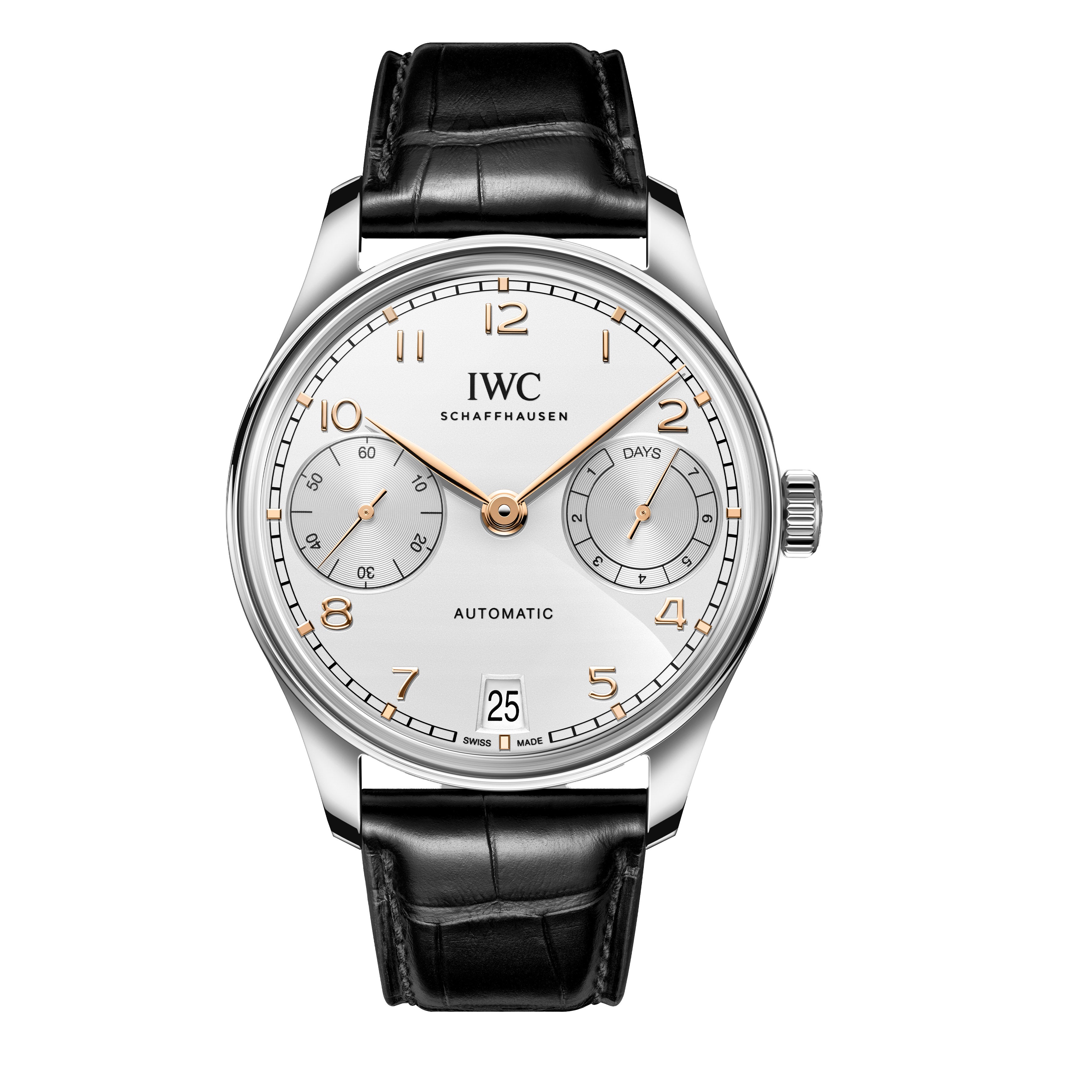 IWC Portugieser Automatic Watch, 42mm Silver Dial, IW501701