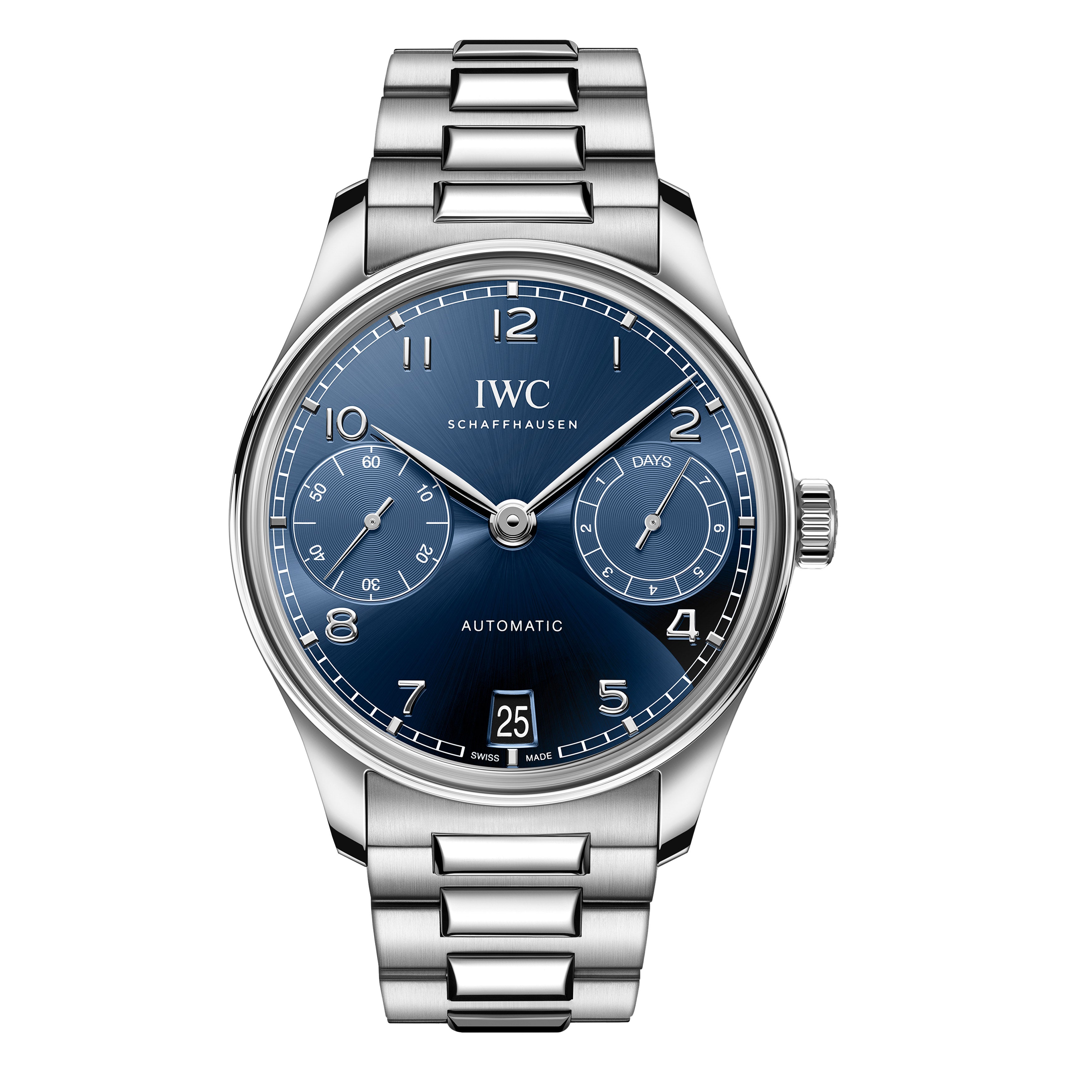 IWC Portugieser Automatic Watch, 42mm Blue Dial, IW501704