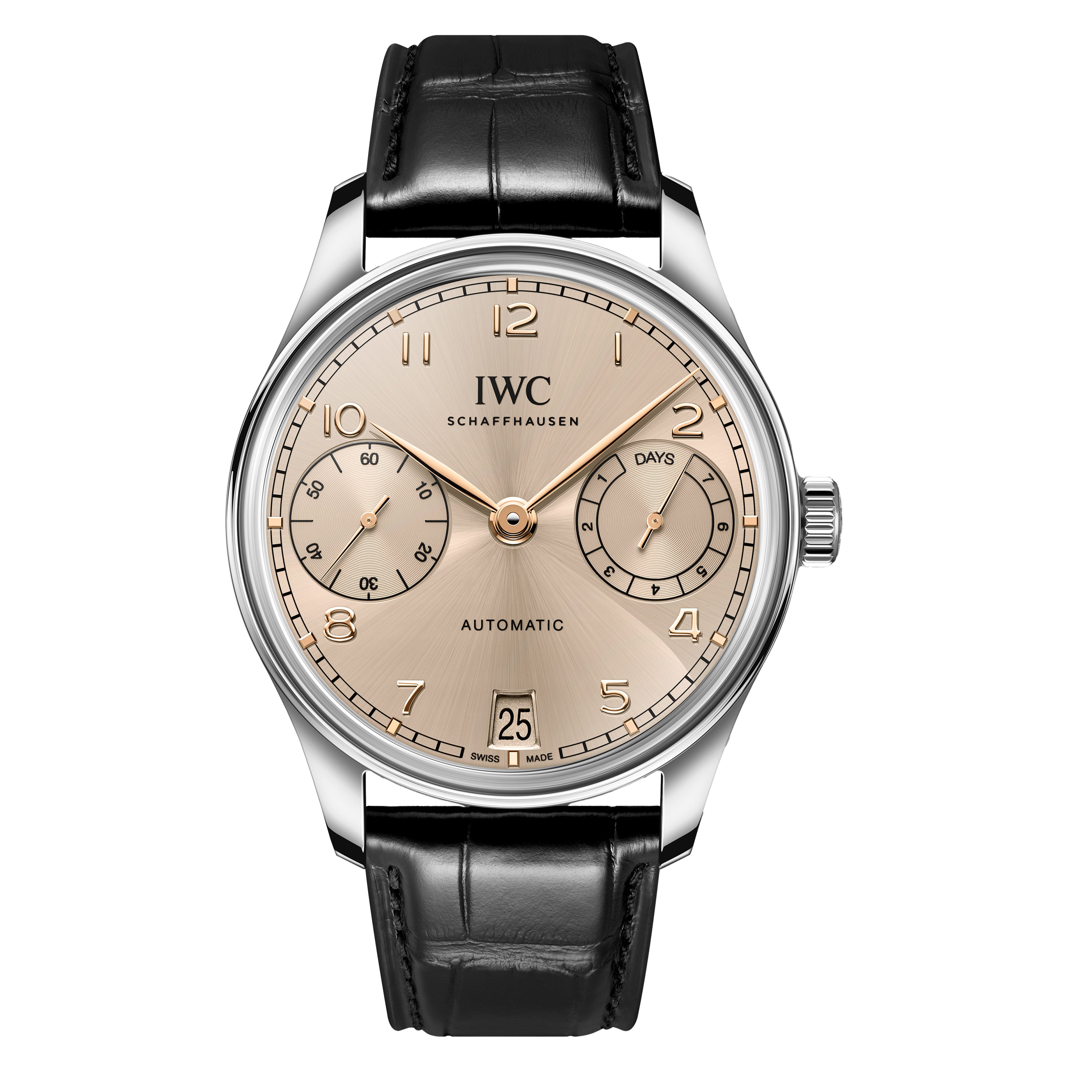 IWC Portugieser Automatic Watch, 42mm Beige Dial, IW501705