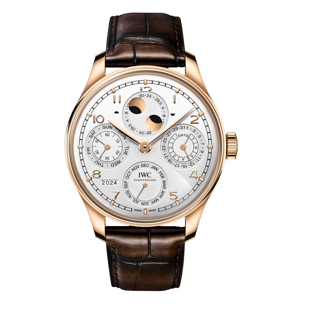 IWC Portugieser Perpetual Calendar Watch 44.4mm Silver Dial IW503701