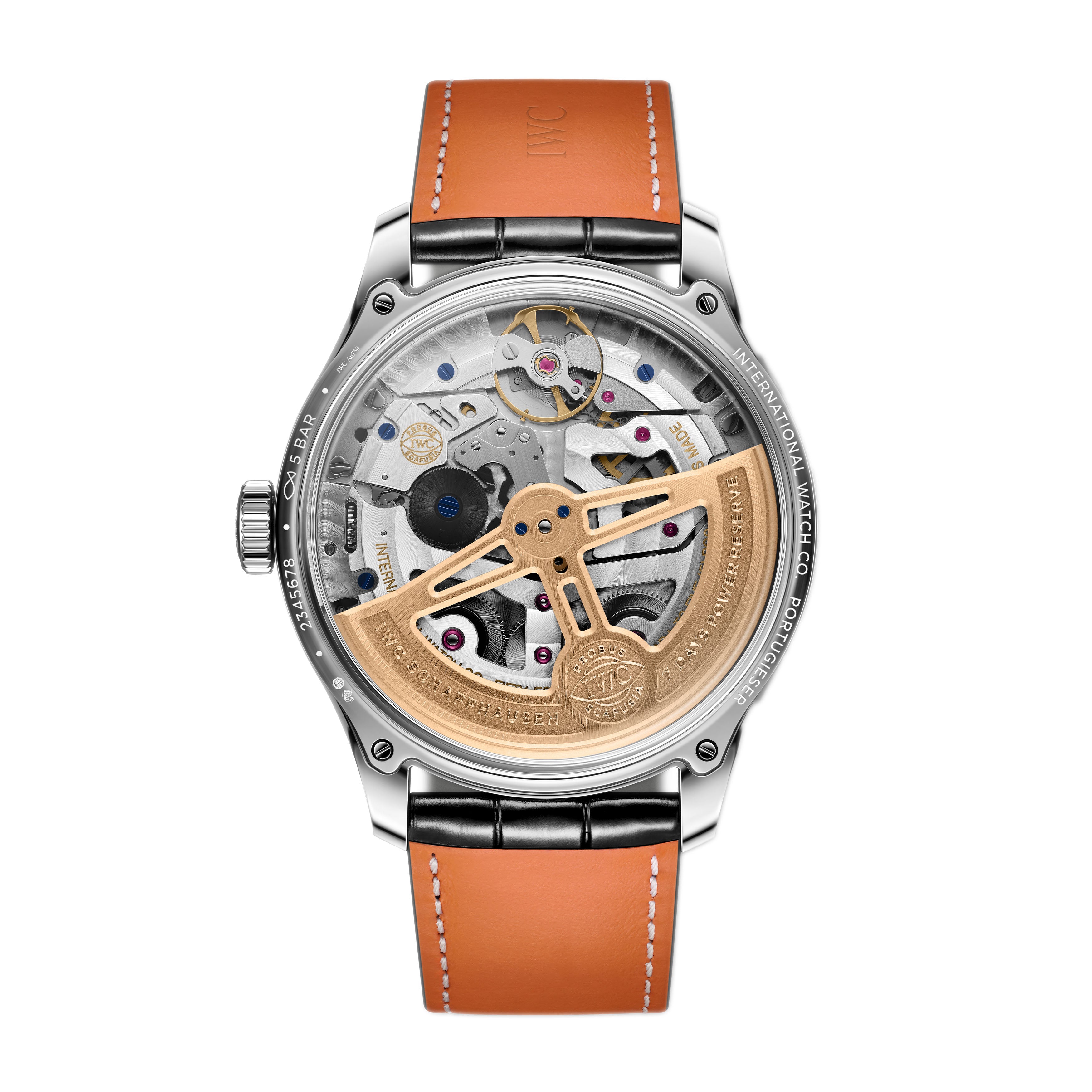 IWC Portugieser Perpetual Calendar Watch, 44.4mm Beige Dial, IW503704