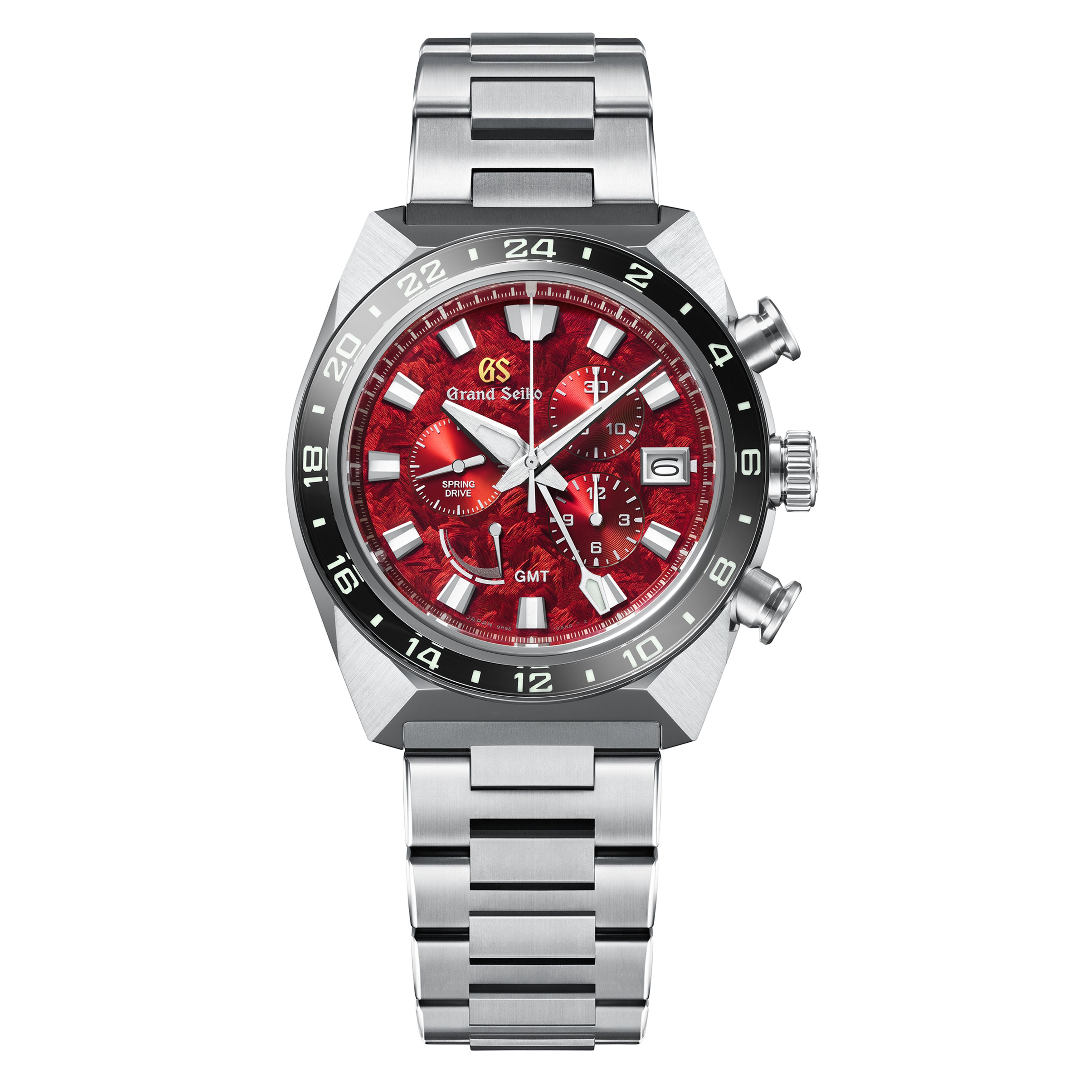 Grand Seiko Sport Spring Drive Chronograph GMT Watch, 44.5mm Red Dial, SBGC275