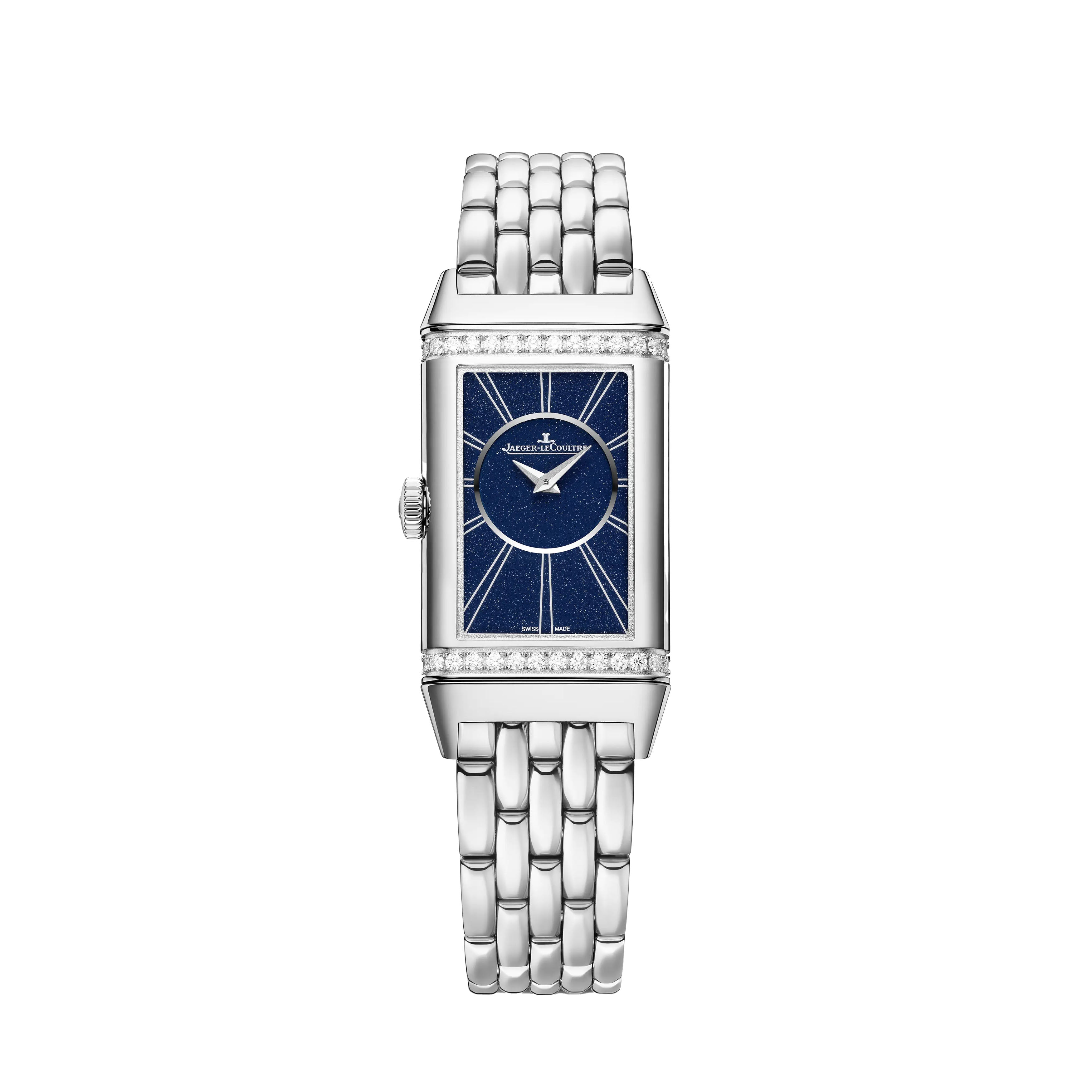 Jaeger-LeCoultre Reverso One Duetto Watch, 40.1x20mm Silver Dial, Q334818J