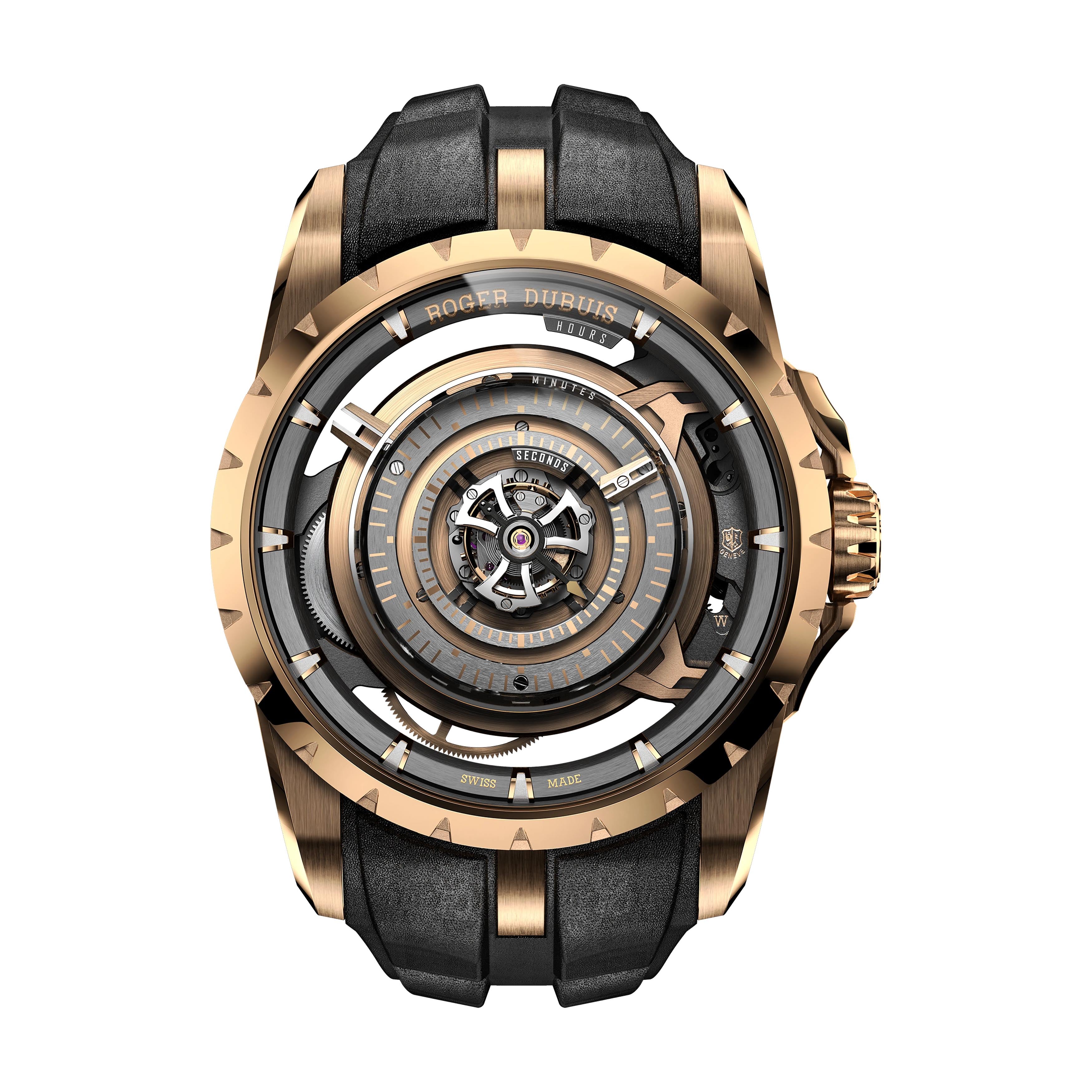 Roger Dubuis Orbis In Mechina Central Monotourbillon Watch, 45mm Skeleton Dial, RDDBEX1119