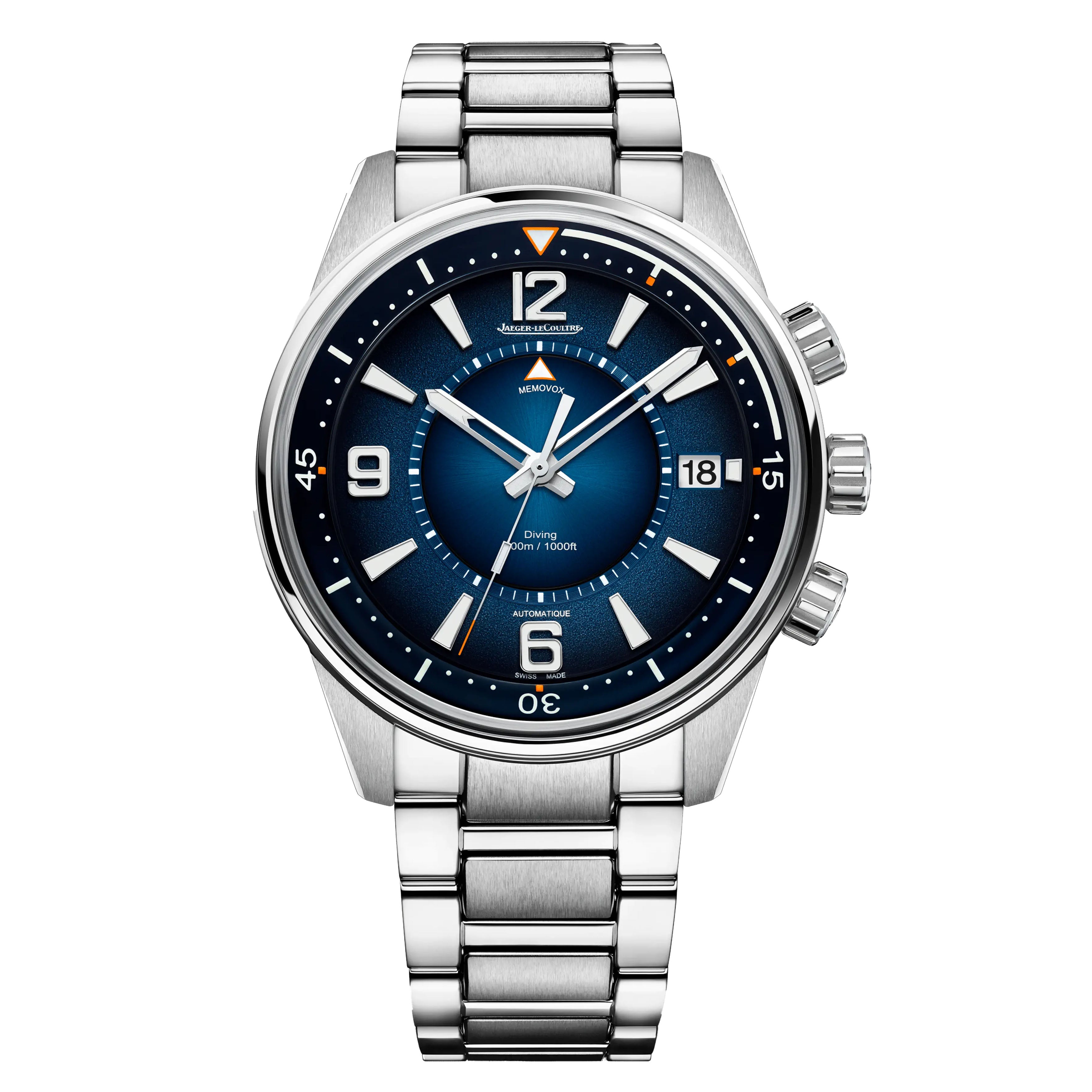 Jaeger-LeCoultre Polaris Mariner Memovox Watch, 42mm Blue Dial, Q903818J