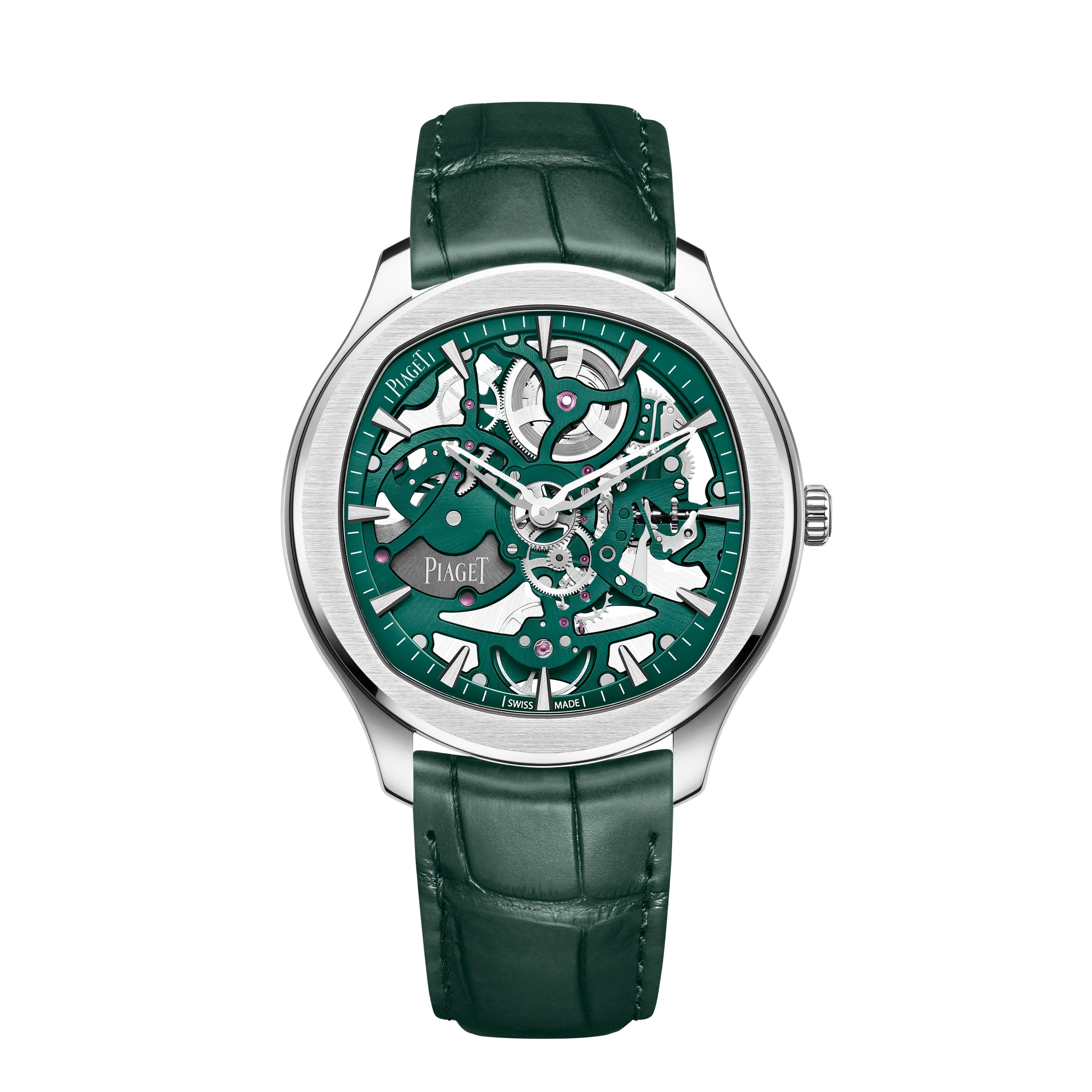 Piaget Polo Skeleton Watch, 42mm Green Skeleton Dial, G0A47008