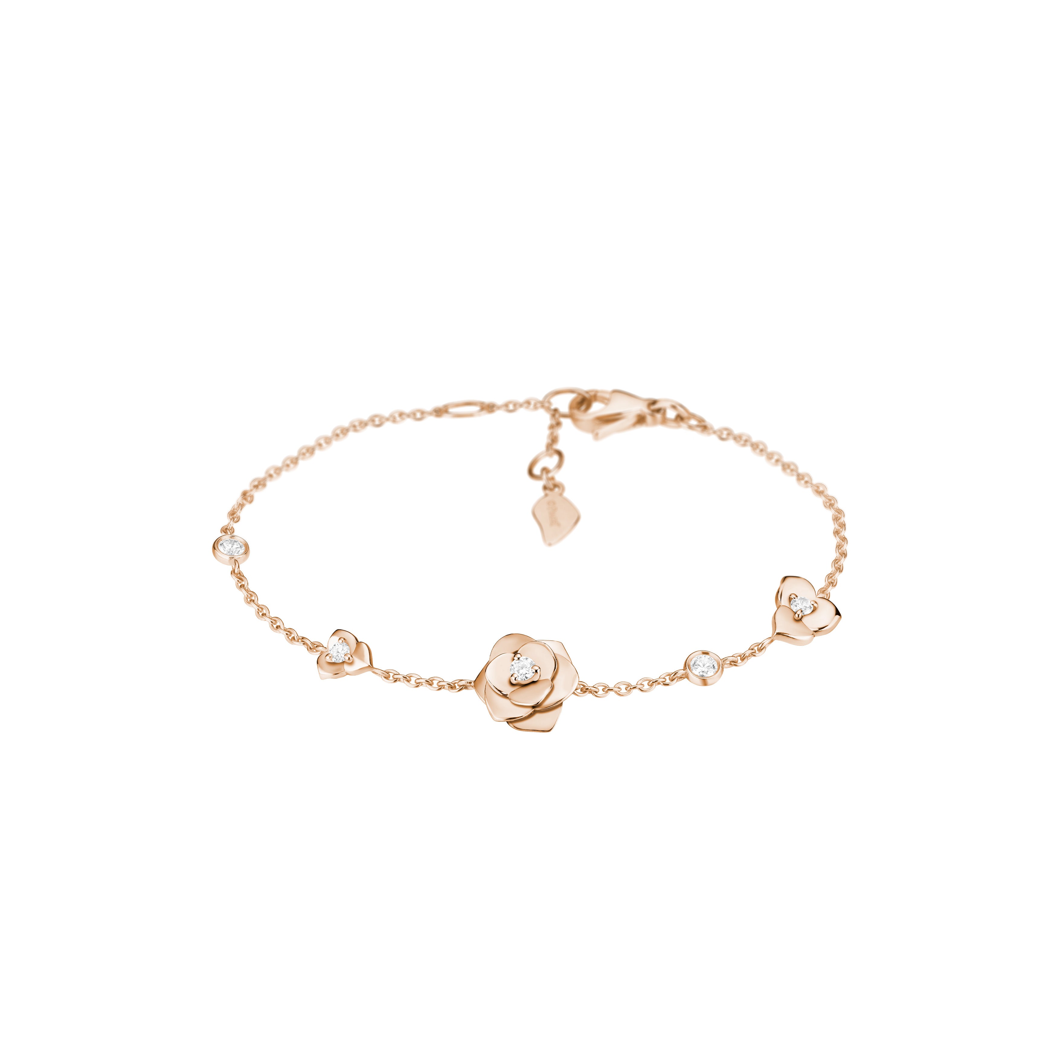 Piaget Rose 18k Rose Gold Diamond Bracelet G36U6300